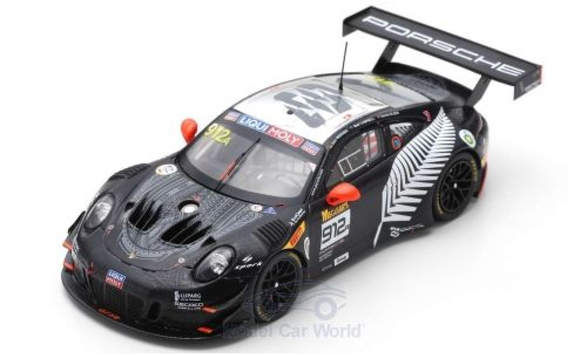 Porsche 992 GT3 R 1/43 Spark 911 GT3 R No.912 EBM 12h Bathurst 2019 D.Werner/D.Olsen/M.Campbell diecast model cars