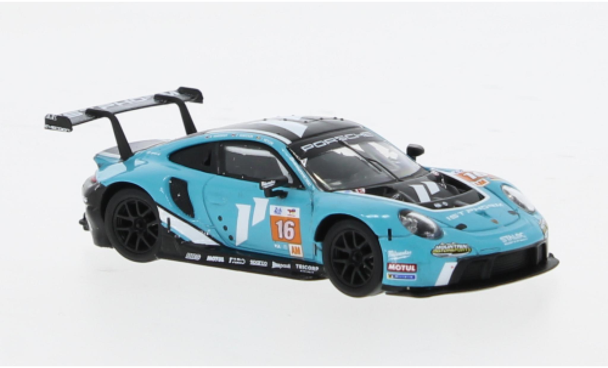 Porsche 911 1/64 Spark RSR-19 No.16 Predon Competition 24h Le Mans 2023 1:64 diecast model cars