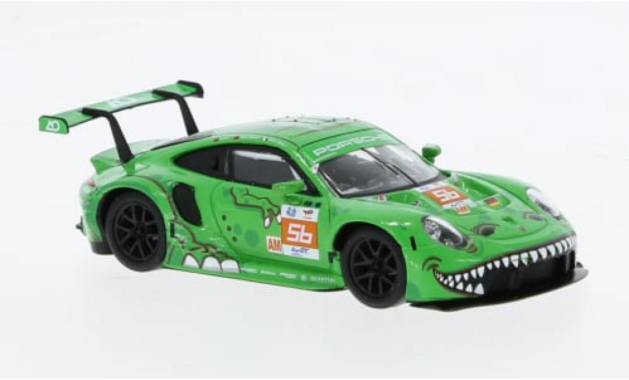 Porsche 911 1/64 Spark RSR-19 No.56 Project 1 - AO 24h Le Mans 2023 1:64 diecast model cars