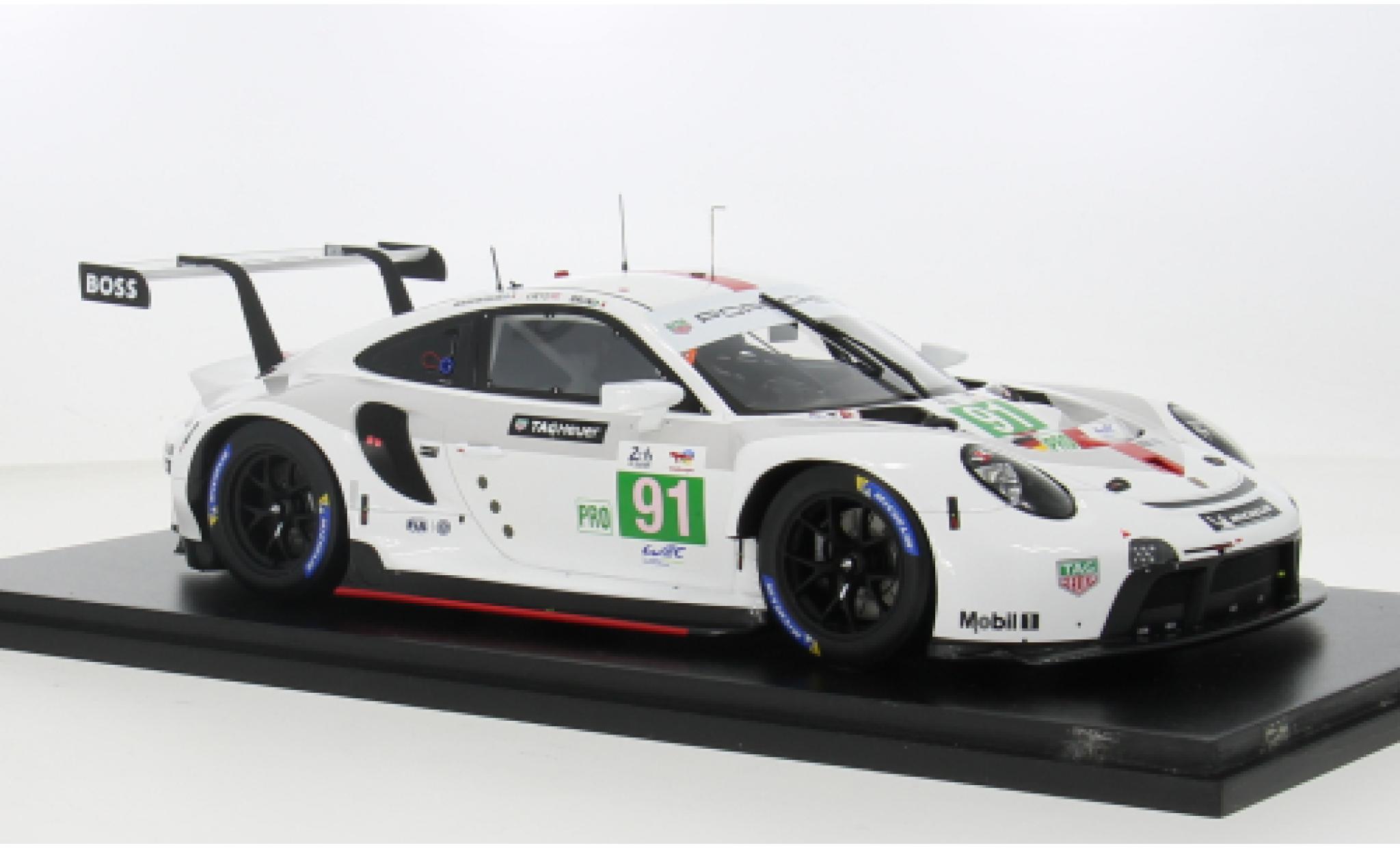 Porsche 911 1/18 Spark RSR-19 No.91 GT Team 24h Le Mans 2022 1:18 diecast model cars