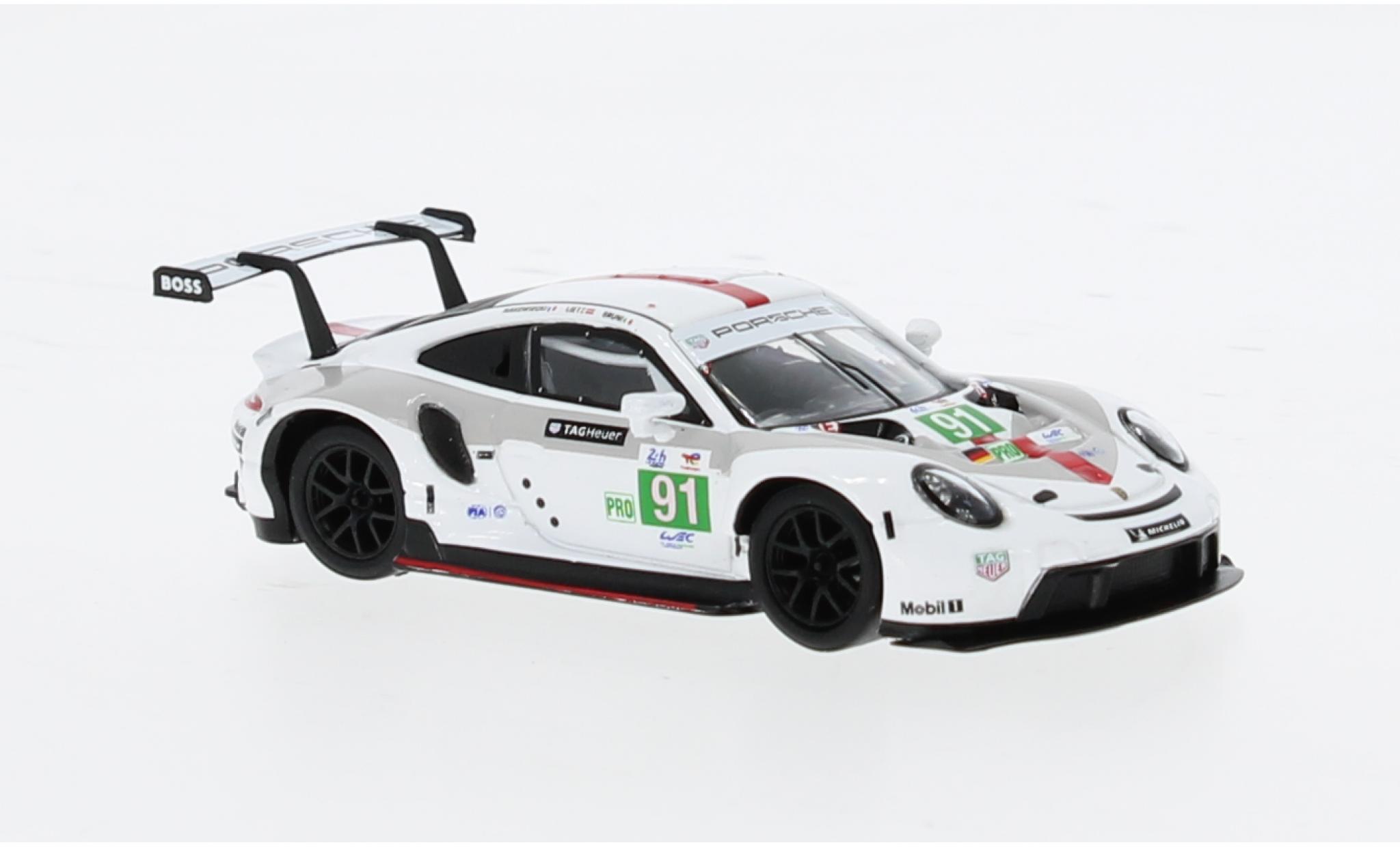 Porsche 911 1/64 Spark RSR-19 No.91 GT Team 24h Le Mans 2022 1:64 diecast model cars