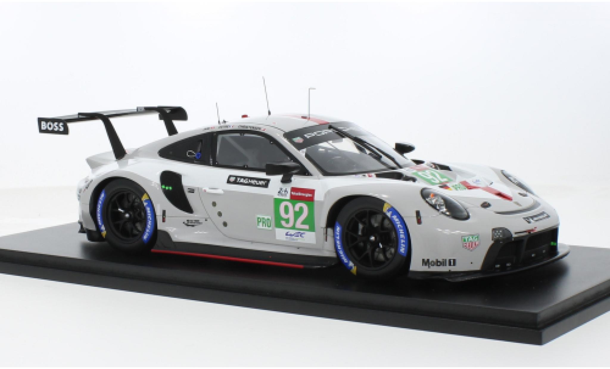 Porsche 911 1/18 Spark RSR-19 No.92 GT Team 24h Le Mans 2021 1:18 diecast model cars