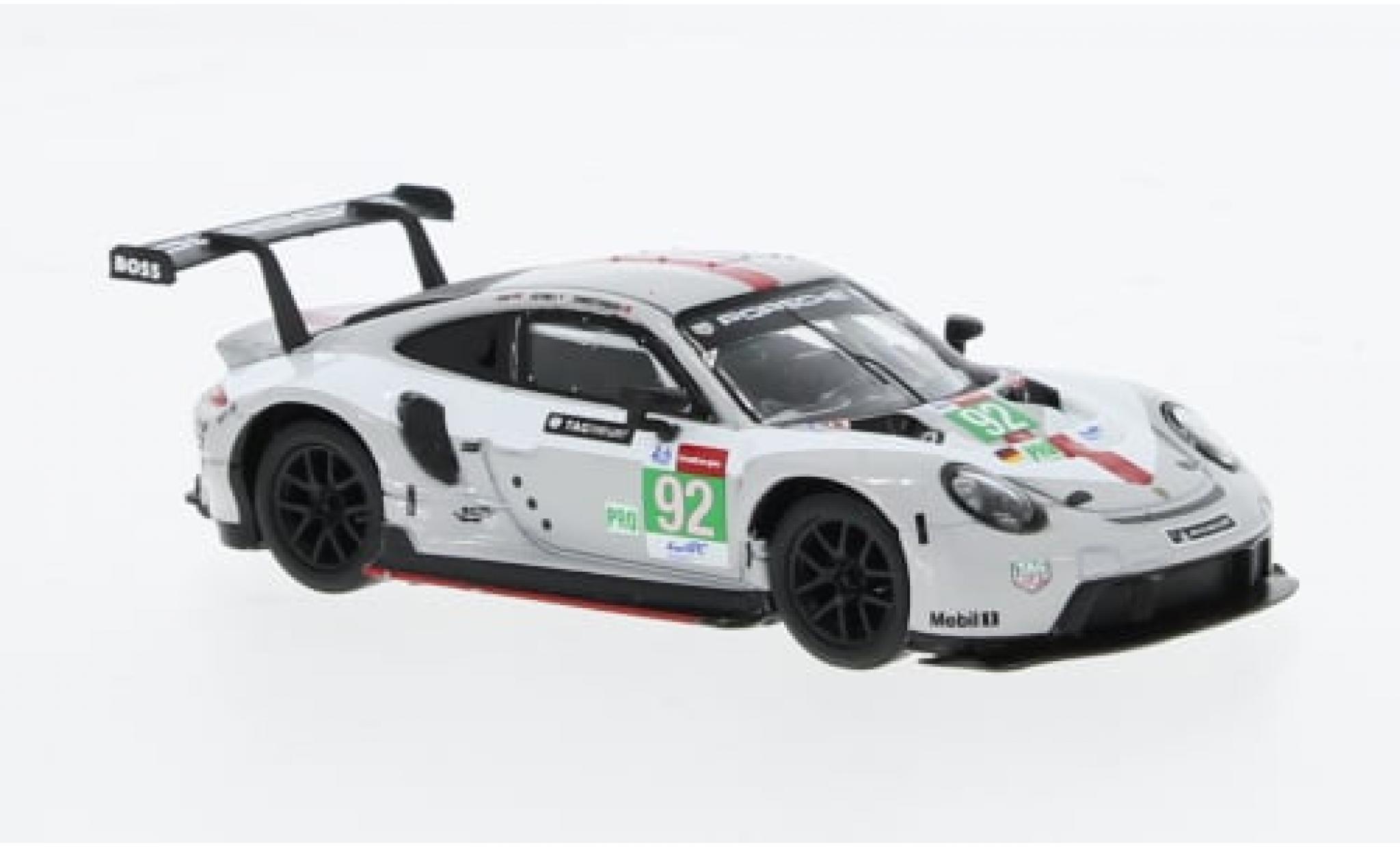 Porsche 911 1/64 Spark RSR-19 No.92 GT Team 24h Le Mans 2021 1:64 diecast model cars