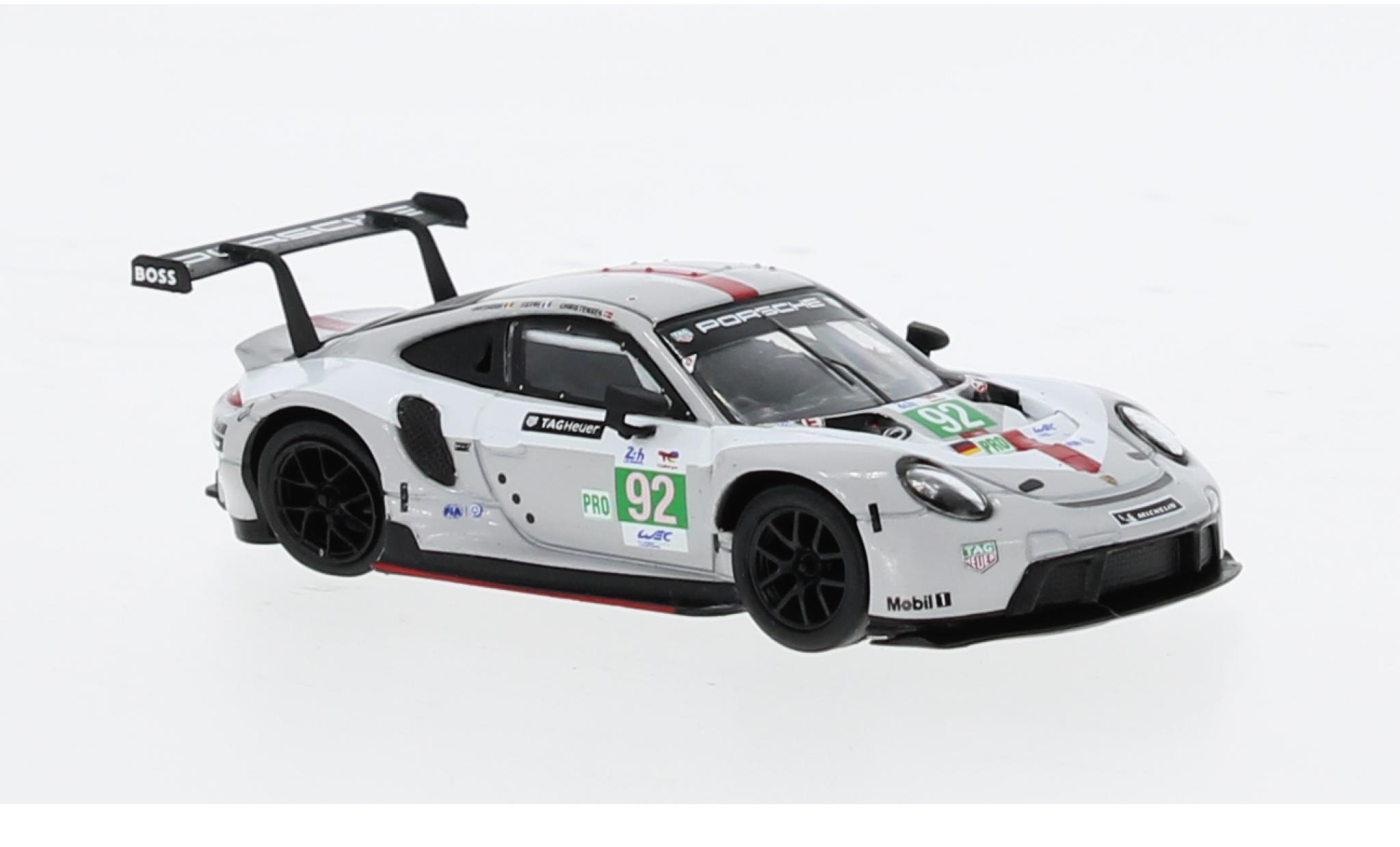Porsche 911 1/64 Spark RSR-19 No.92 GT Team 24h Le Mans 2022 1:64 diecast model cars