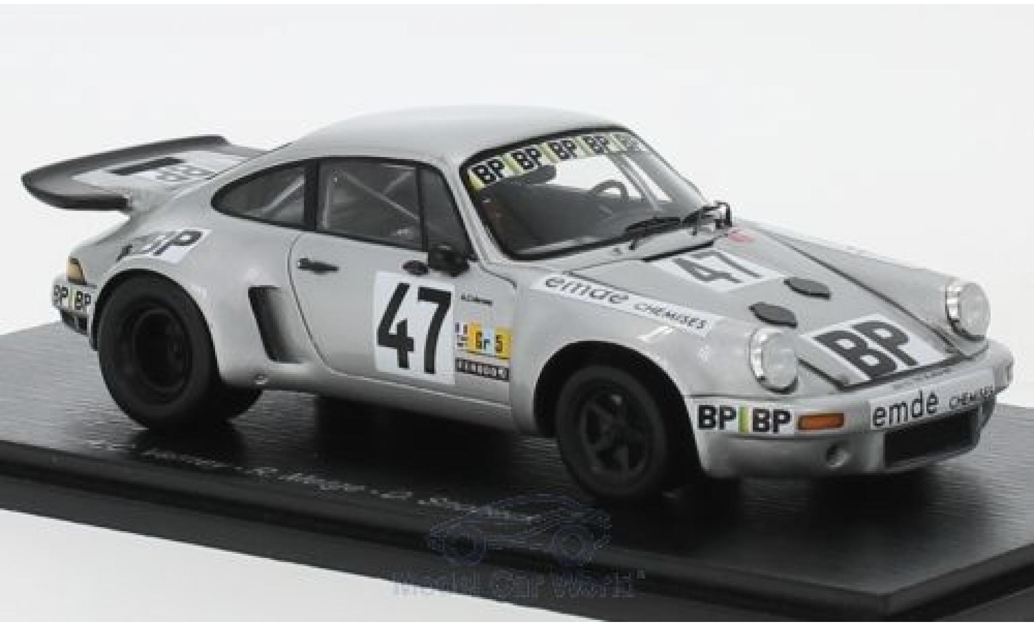 Porsche 930 RSR 1/43 Spark 911 RSR No.47 24h Le Mans 1977 A.C.Verney/R.Metge/D.Snobeck/H.Striebig diecast model cars