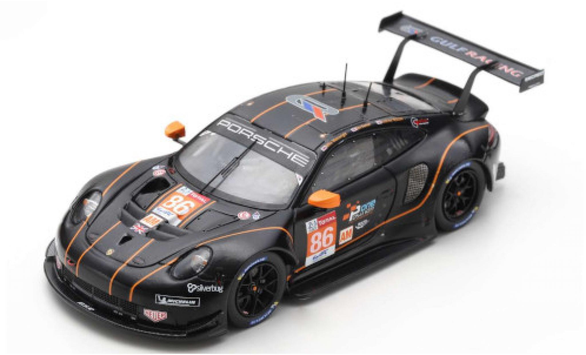 Porsche 992 RSR 1/43 Spark 911 RSR No.86 Gulf Racing 24h Le Mans 2020 B.Barker/M.Wainwright/A.Watson diecast model cars