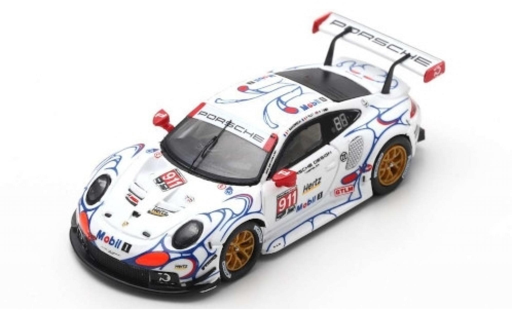 Porsche 991 RSR 1/43 Spark 911 RSR No.911 GT Team Petit Le Mans 2018 P.Pilet/N.Tandy/F.Makowiecki diecast model cars