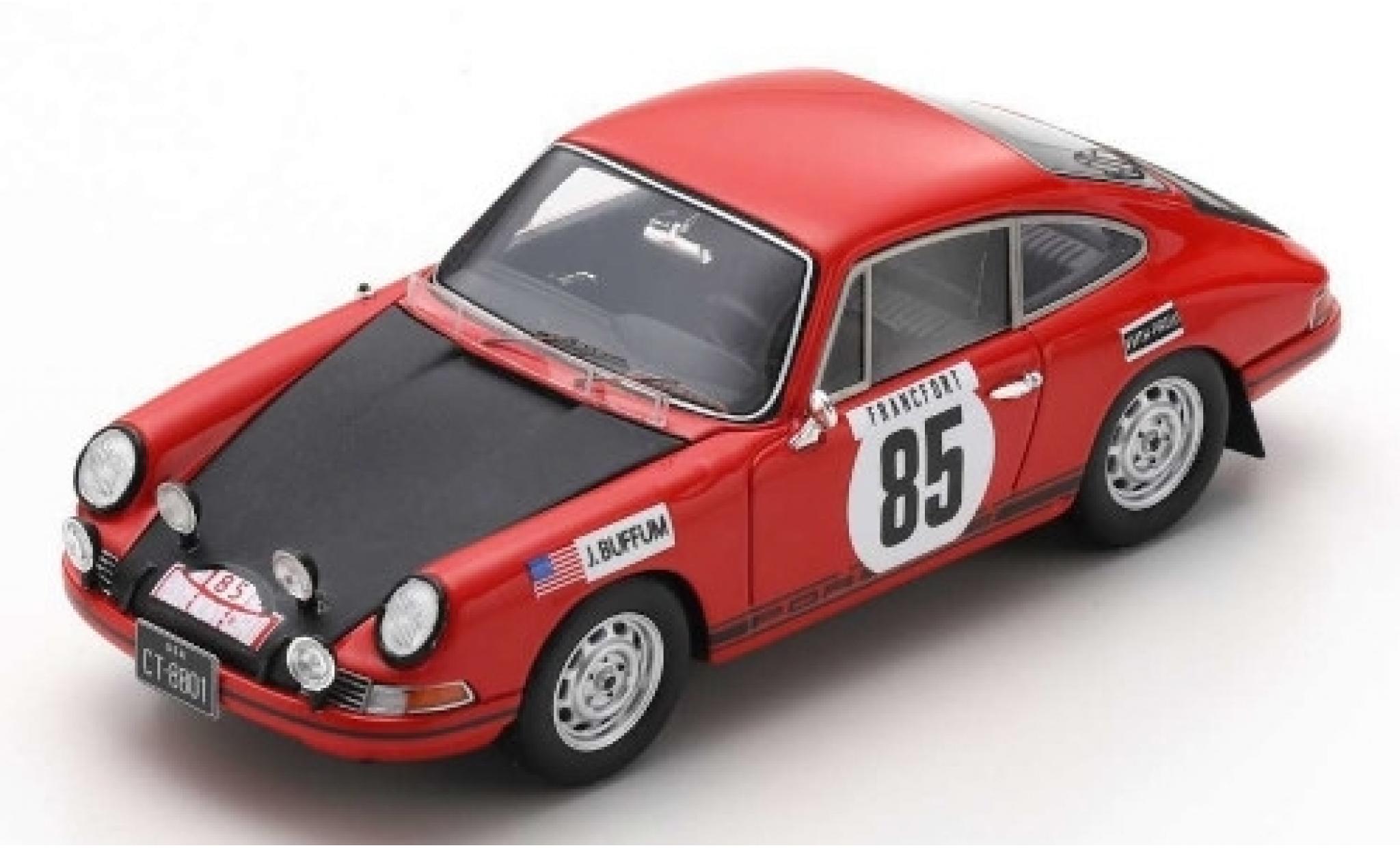 Porsche 911 1/43 Spark T No.85 Rally Monte Carlo 1969 J.Buffum/S.Behr diecast model cars