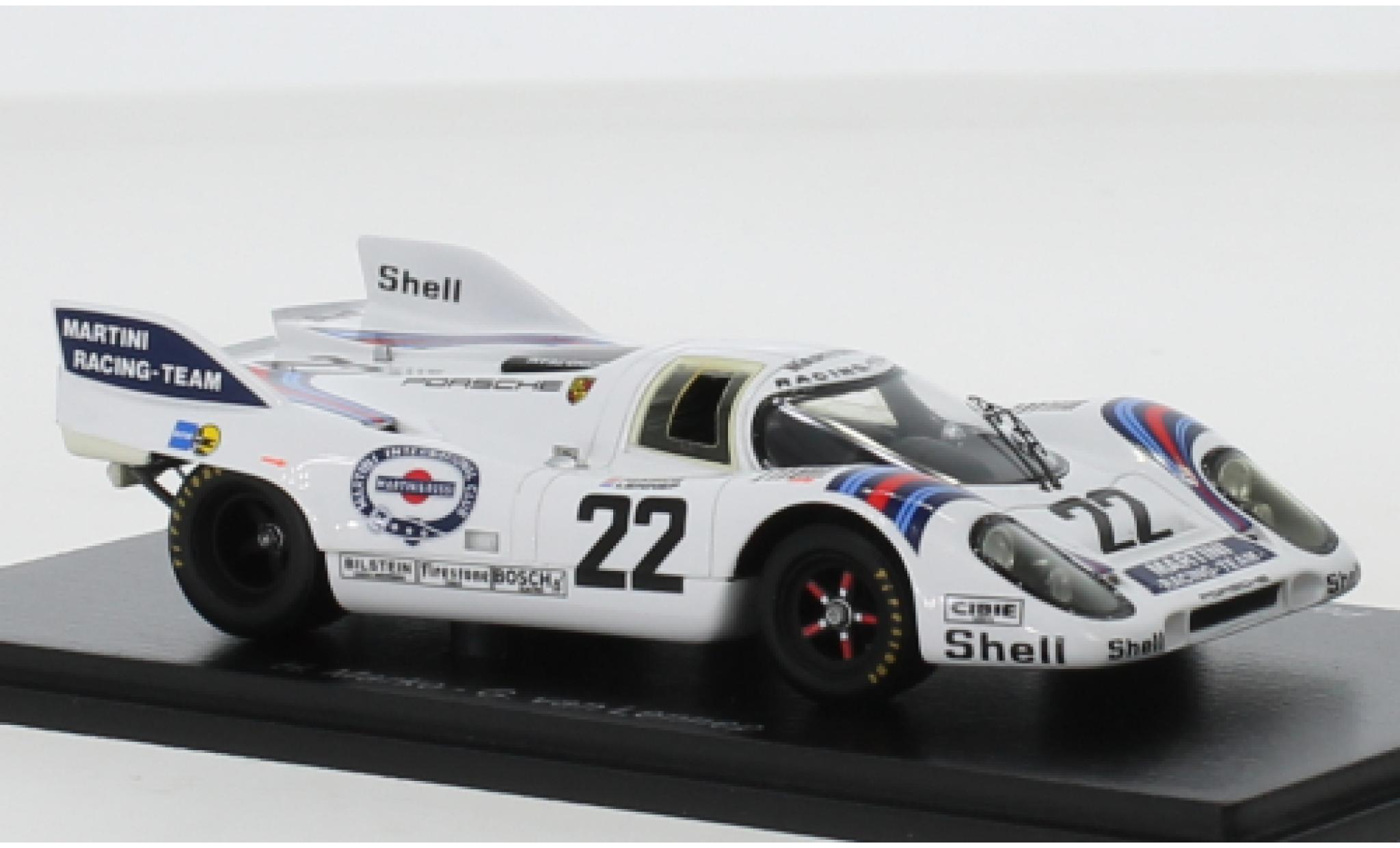 Porsche 917 1971 1/43 Spark K RHD No.22 Martini 24h Le Mans 1971 H.Marko/G.van Lennep diecast model cars