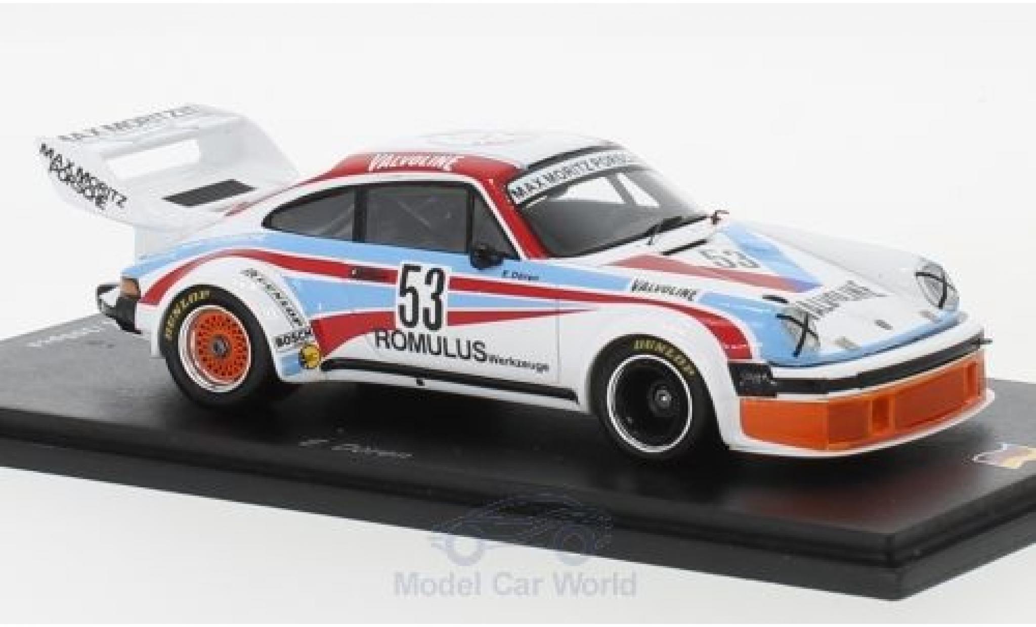 Porsche 934 1977 1/43 Spark No.53 Max Moritz Valvoline DRM Zolder 1977 E.D&ouml;ren diecast model cars