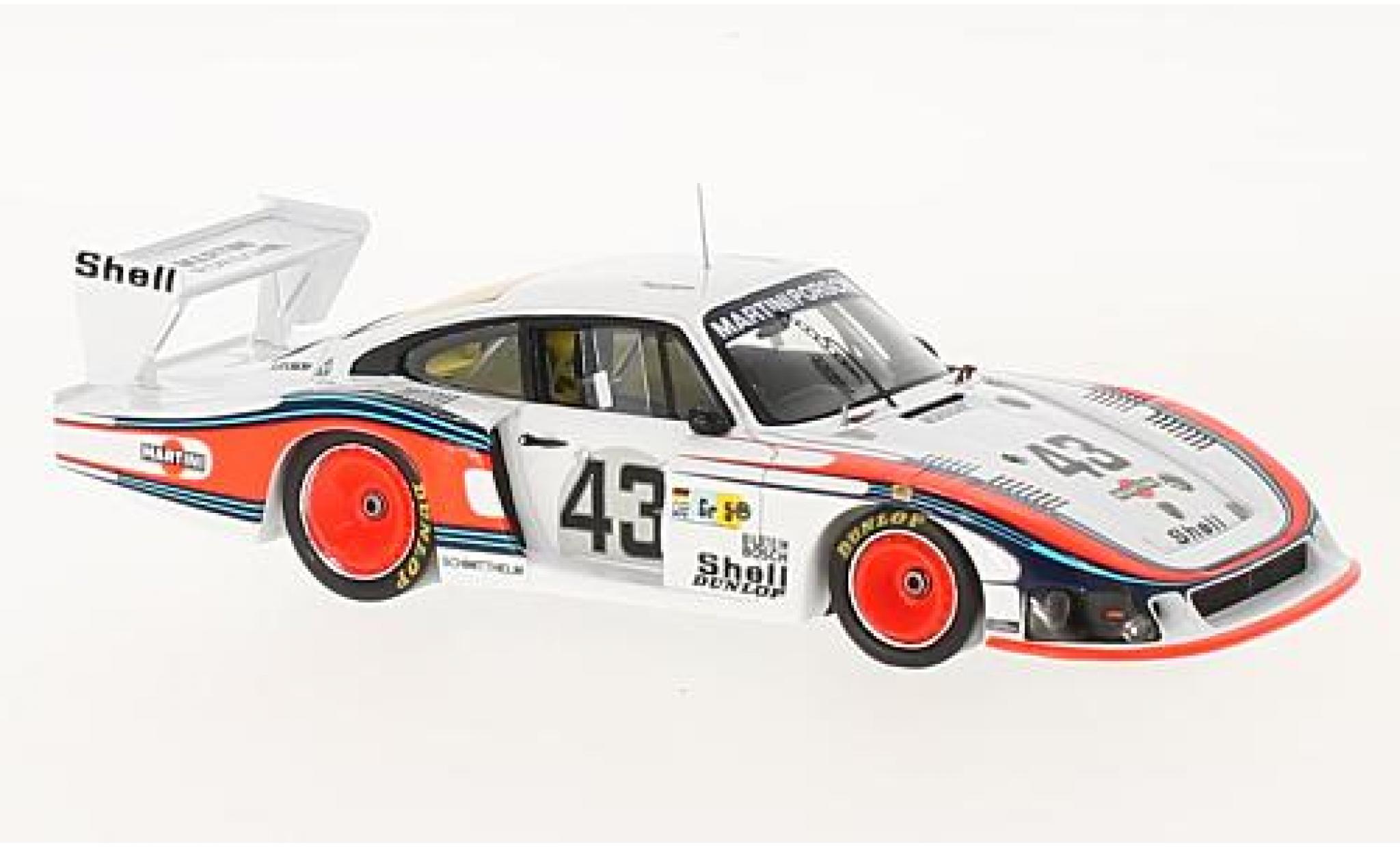 Porsche 935 1/43 Spark /78 No.43 Martini 24h Le Mans 1978 Moby Gros R.Stommelen/M.Schurti diecast model cars