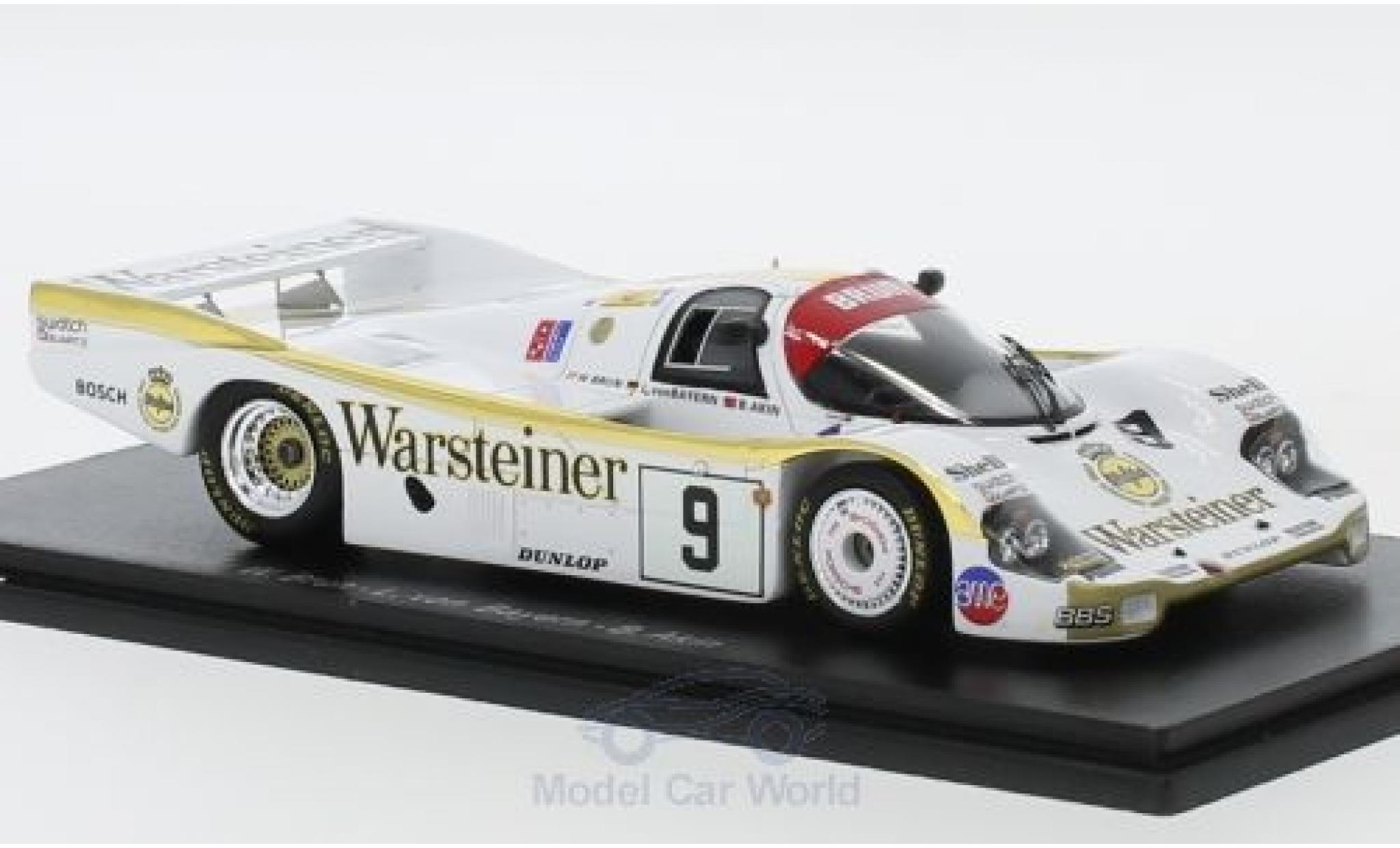 Porsche 956 1984 1/43 Spark No.9 Warsteiner 24h Le Mans 1984 W.Brun/L.von Bayern/B.Akin diecast model cars