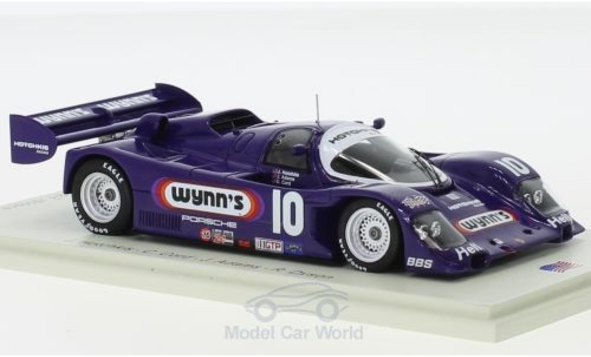 Porsche 962 1991 1/43 Spark RHD No.10 Hotchkis Racing Wynns 24h Daytona 1991 J.Hotchkis/C.Cord/J.Adams/R.Dyson diecast model cars