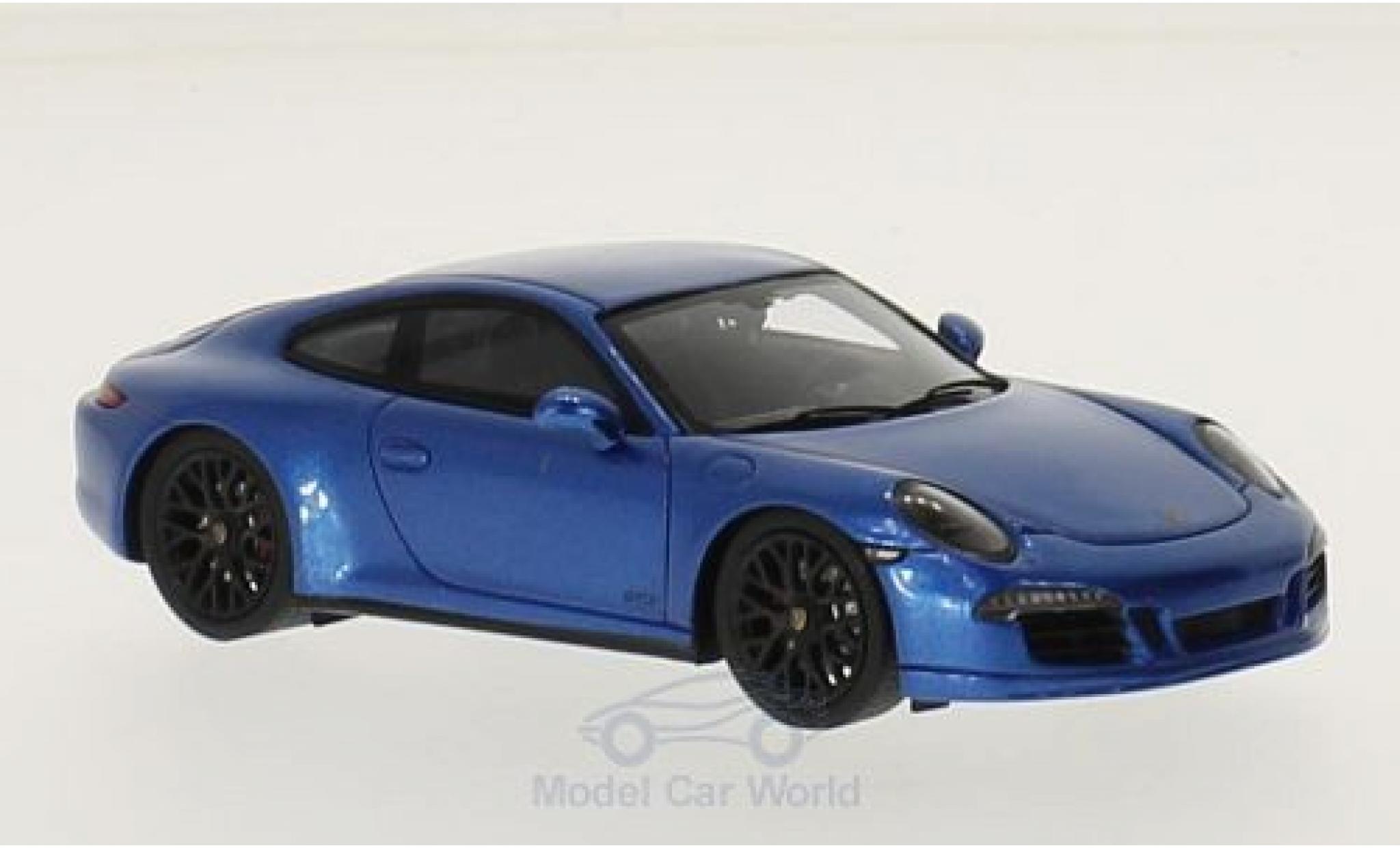 Porsche 991 GTS 1/43 Spark GTS blue 2015 diecast model cars