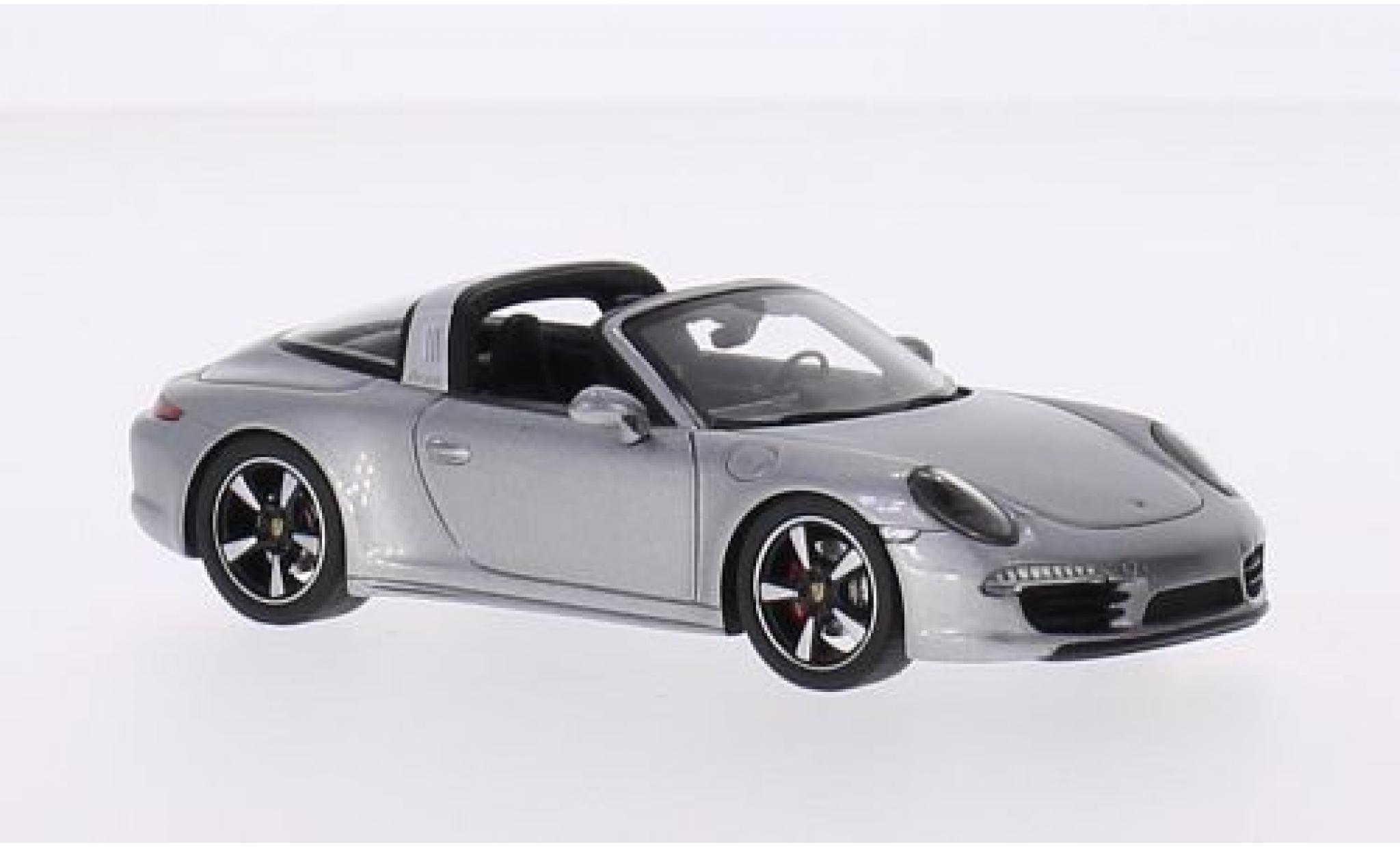 Porsche 991 Targa 1/43 Spark Targa 4S grey 2015 diecast model cars
