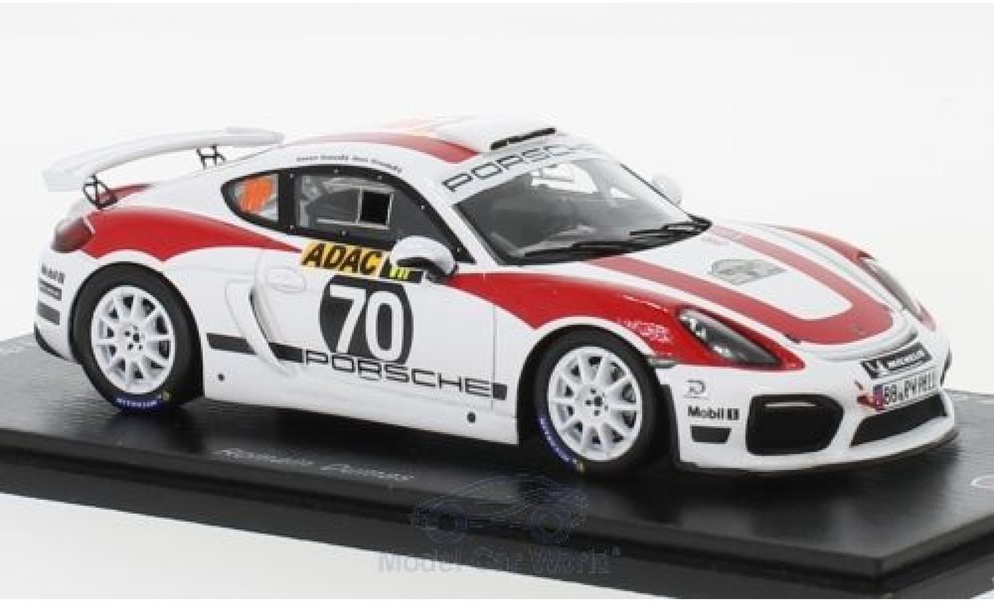 Porsche Cayman GT4 Clubsport 1/43 Spark GT4 Clubsport R-GT No.70 Rally Deutschland 2018 R.Dumas diecast model cars