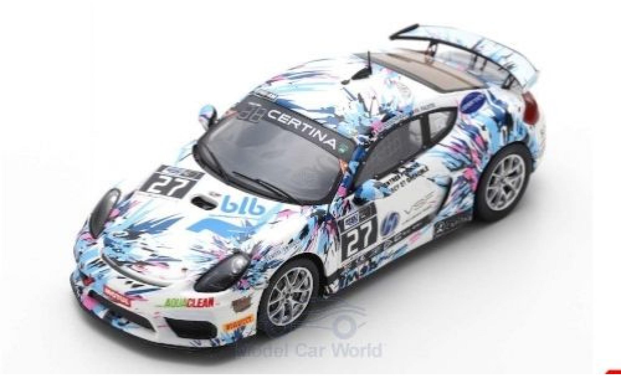 Porsche Cayman GT4 1/43 Spark GT4 No.27 IMSA Performance FFSA GT 2018 M.Blanchemain/S.Palette diecast model cars