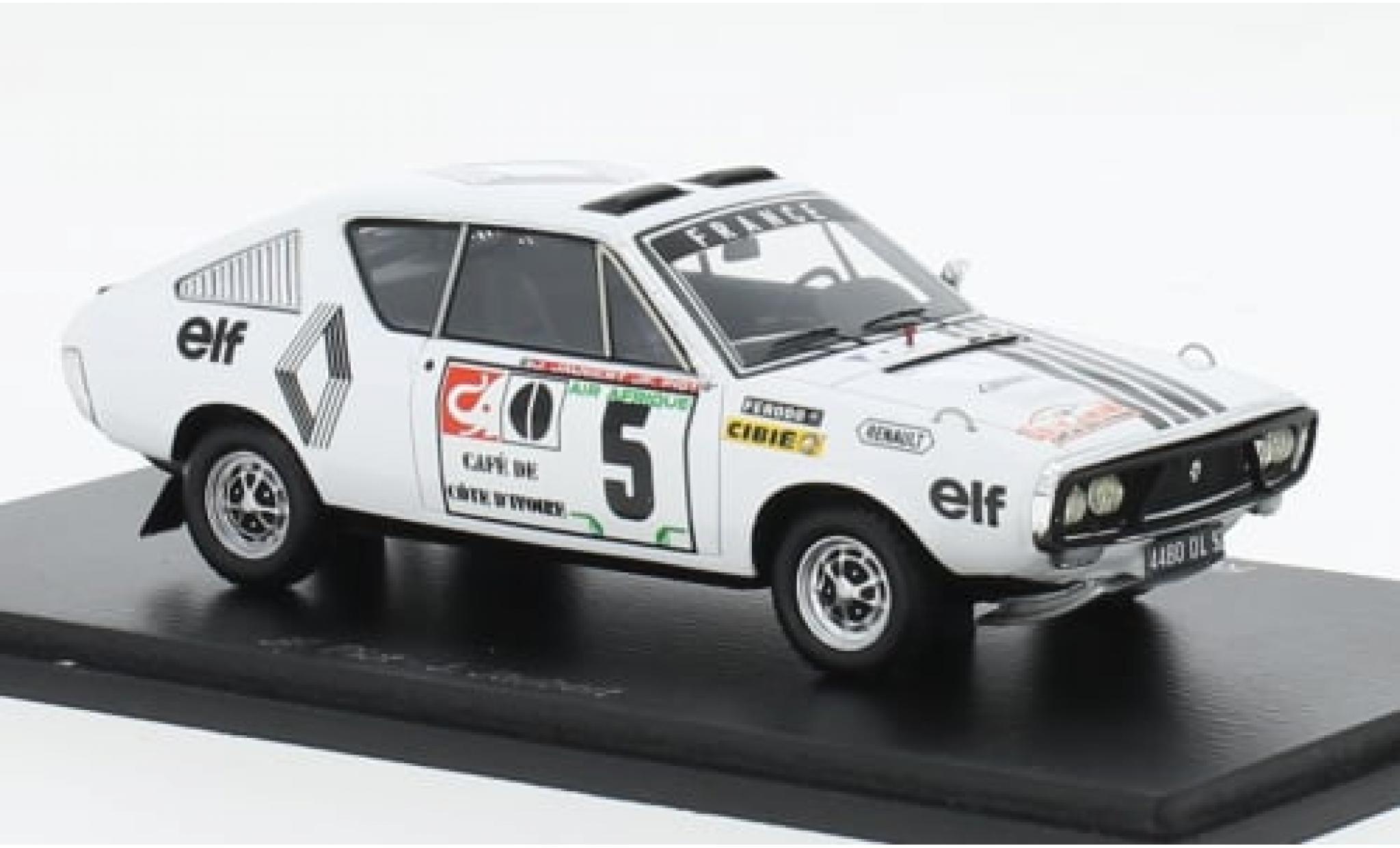 Renault 17 1/43 Spark No.5 Rally WM Rally Bandama 1973 1:43 diecast model cars