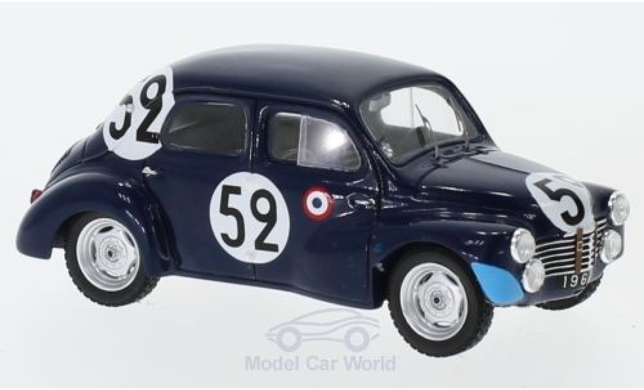 Renault 4CV 1/43 Spark 1063 No.52 24h Le Mans 1951 J.Sandt/P.Moser diecast model cars