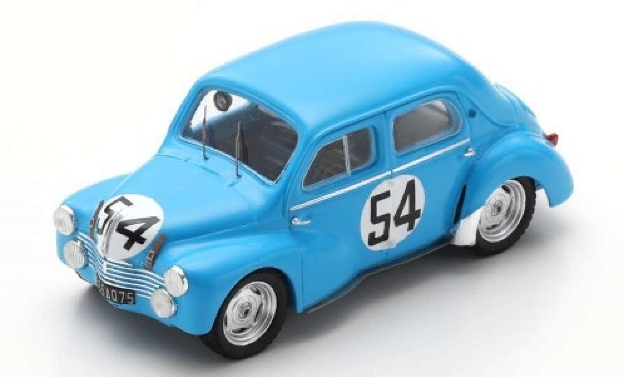Renault 4CV 1/43 Spark 1063 No.54 24h Le Mans 1952 L.Pons/P.Moser diecast model cars