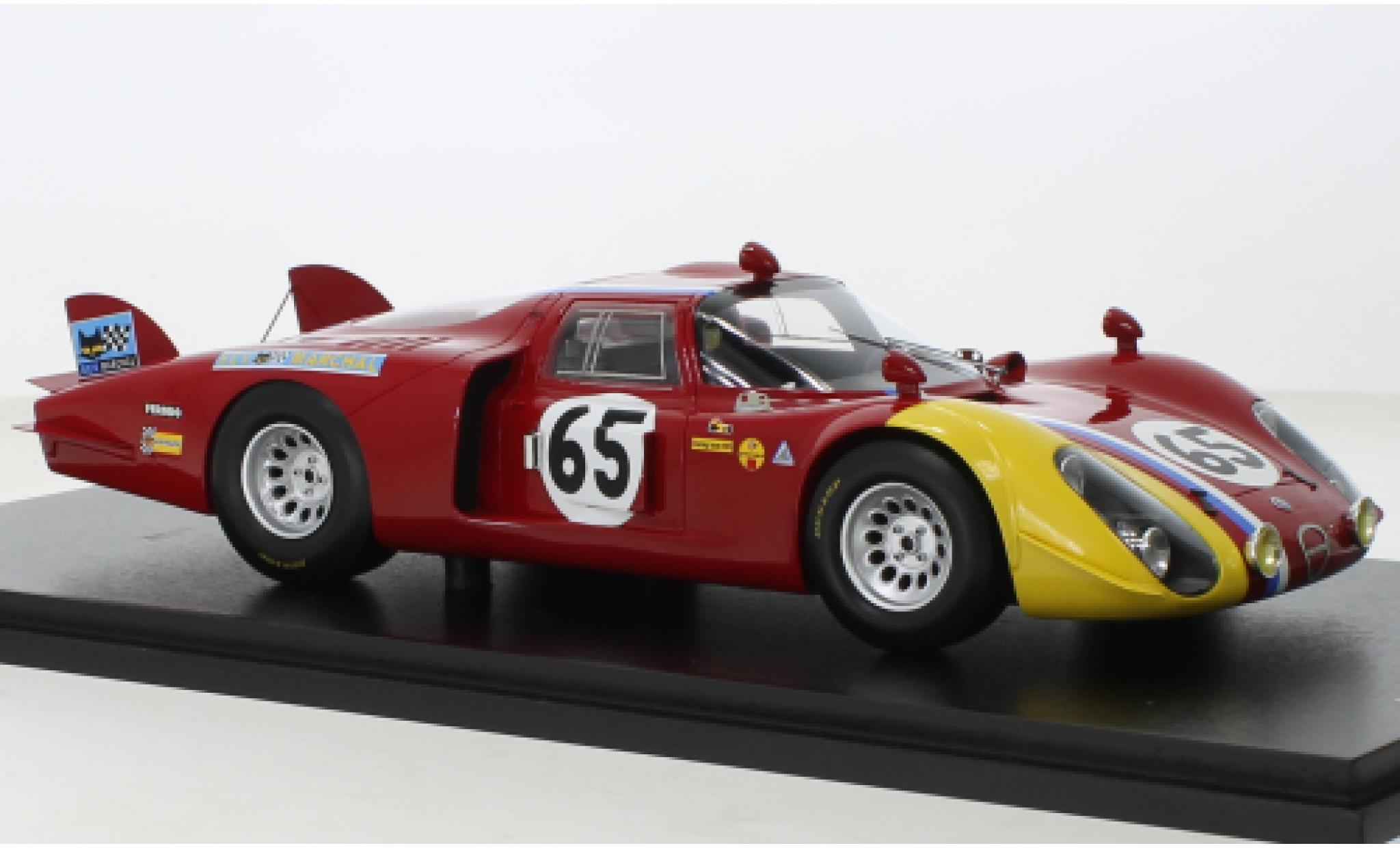 Alfa Romeo 33 1/18 Spark /2 RHD No.65 24h Le Mans 1968 diecast model cars
