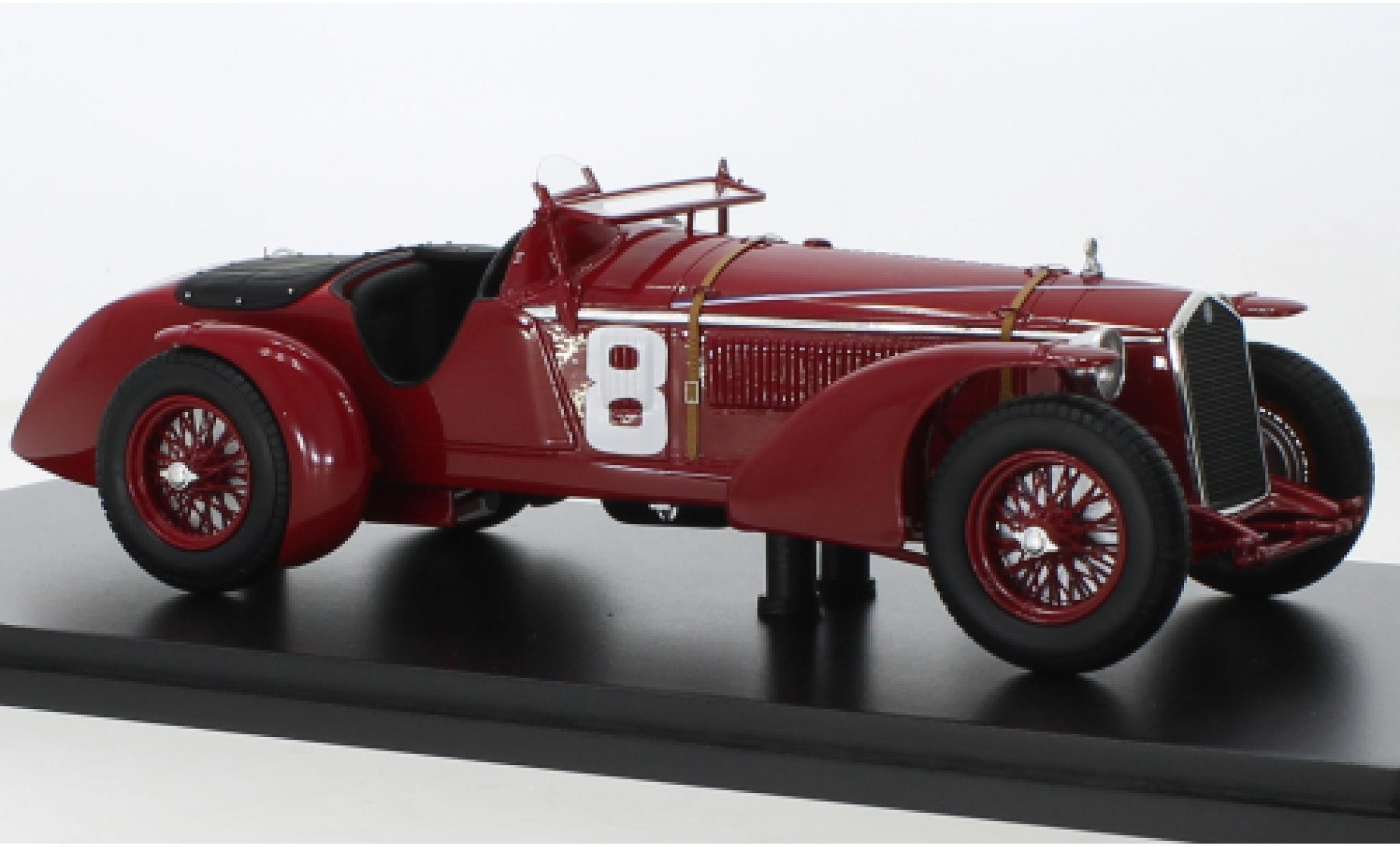 Alfa Romeo 8C 1/18 Spark No.8 24h Le Mans 1932 diecast model cars
