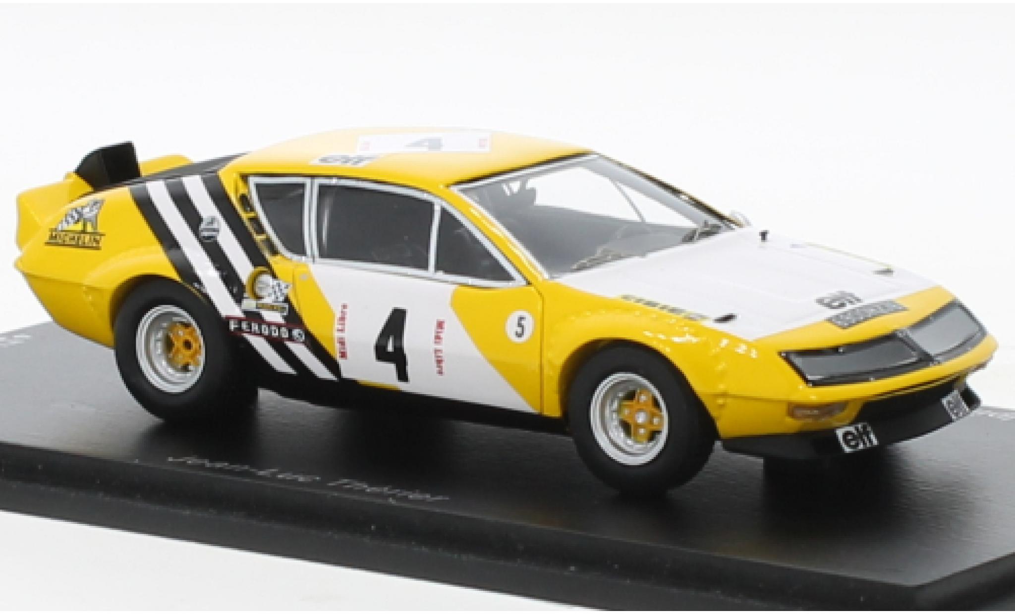 Alpine A310 1/43 Spark Renault No.4 Ronde Cevenole 1975 diecast model cars
