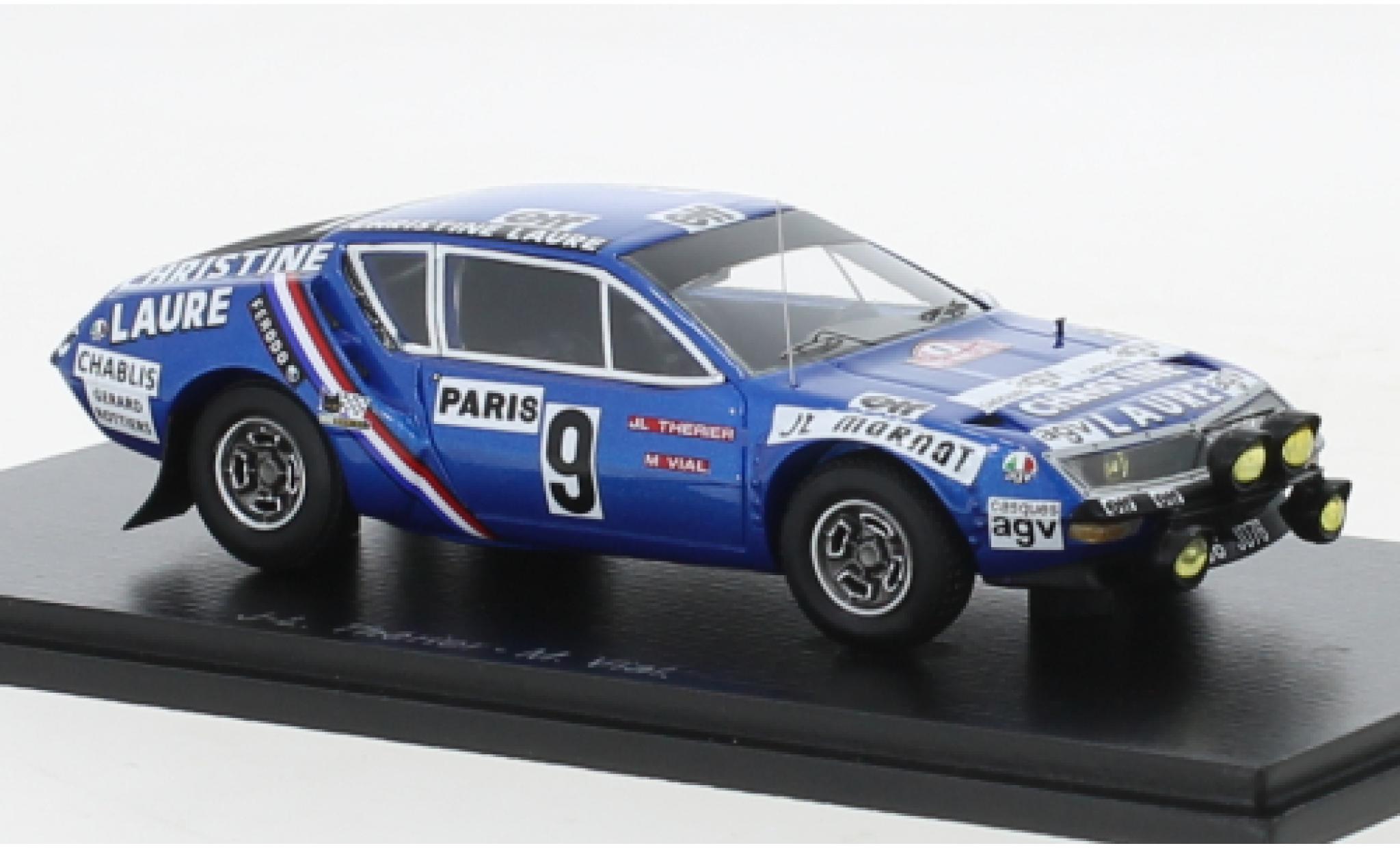 Alpine A310 1/43 Spark Renault No.9 Christine Laure Rally WM Rally Monte Carlo 1976 diecast model cars