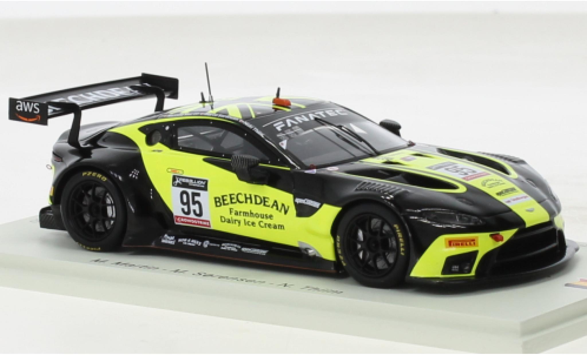 Aston Martin Vantage 1/43 Spark AMR GT3 No.95 Beachdean AMR 24h Spa 2022 diecast model cars