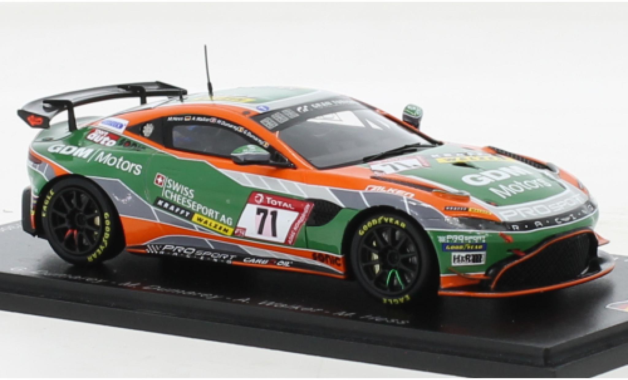 Aston Martin V8 Vantage GT4 1/43 Spark Vantage AMR GT4 No.71 PROsport Racing 24h N&uuml;rburgring 2021 diecast model cars