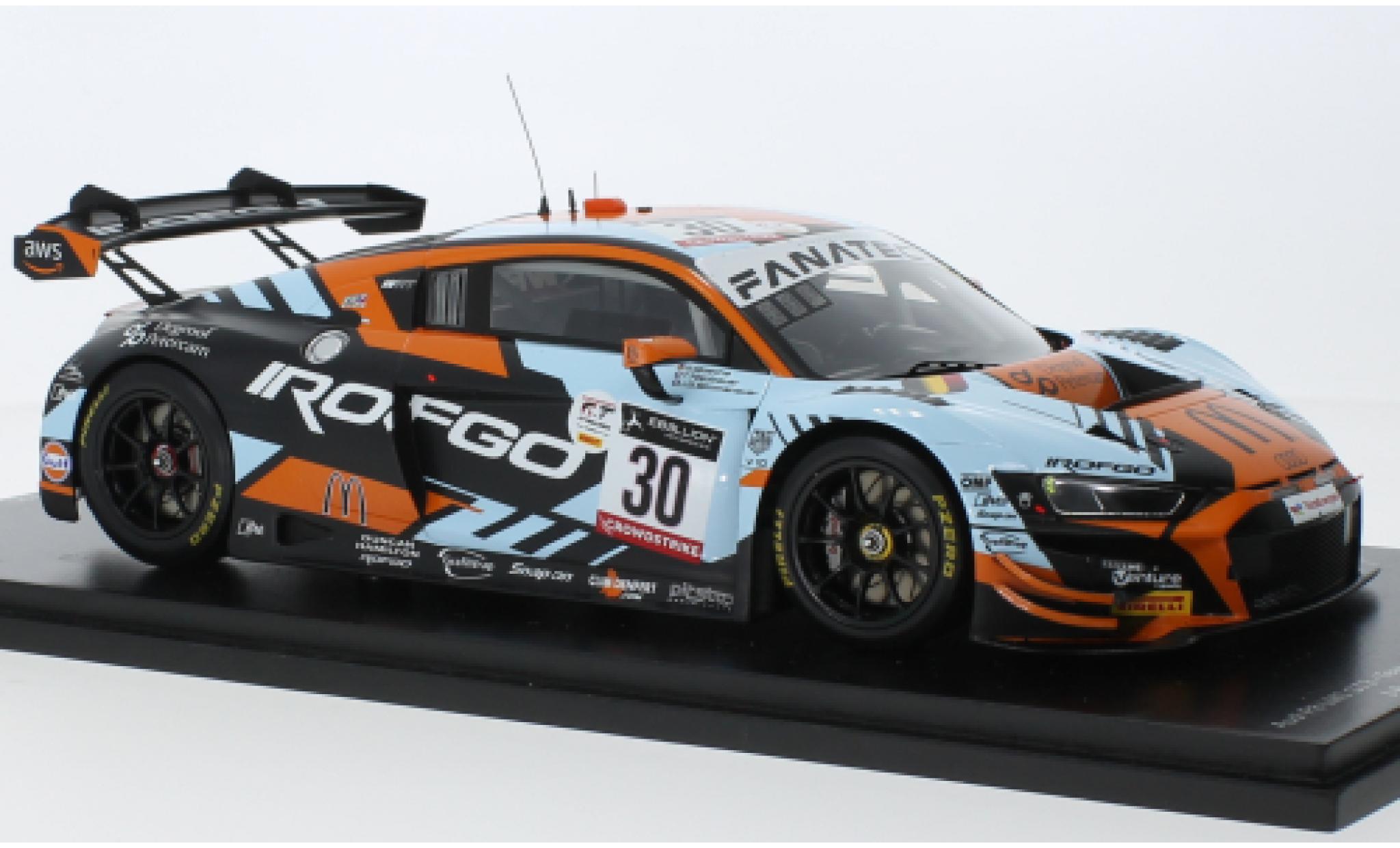 Audi R8 1/18 Spark LMS GT3 No.30 Team WRT 24h Spa 2022 diecast model cars