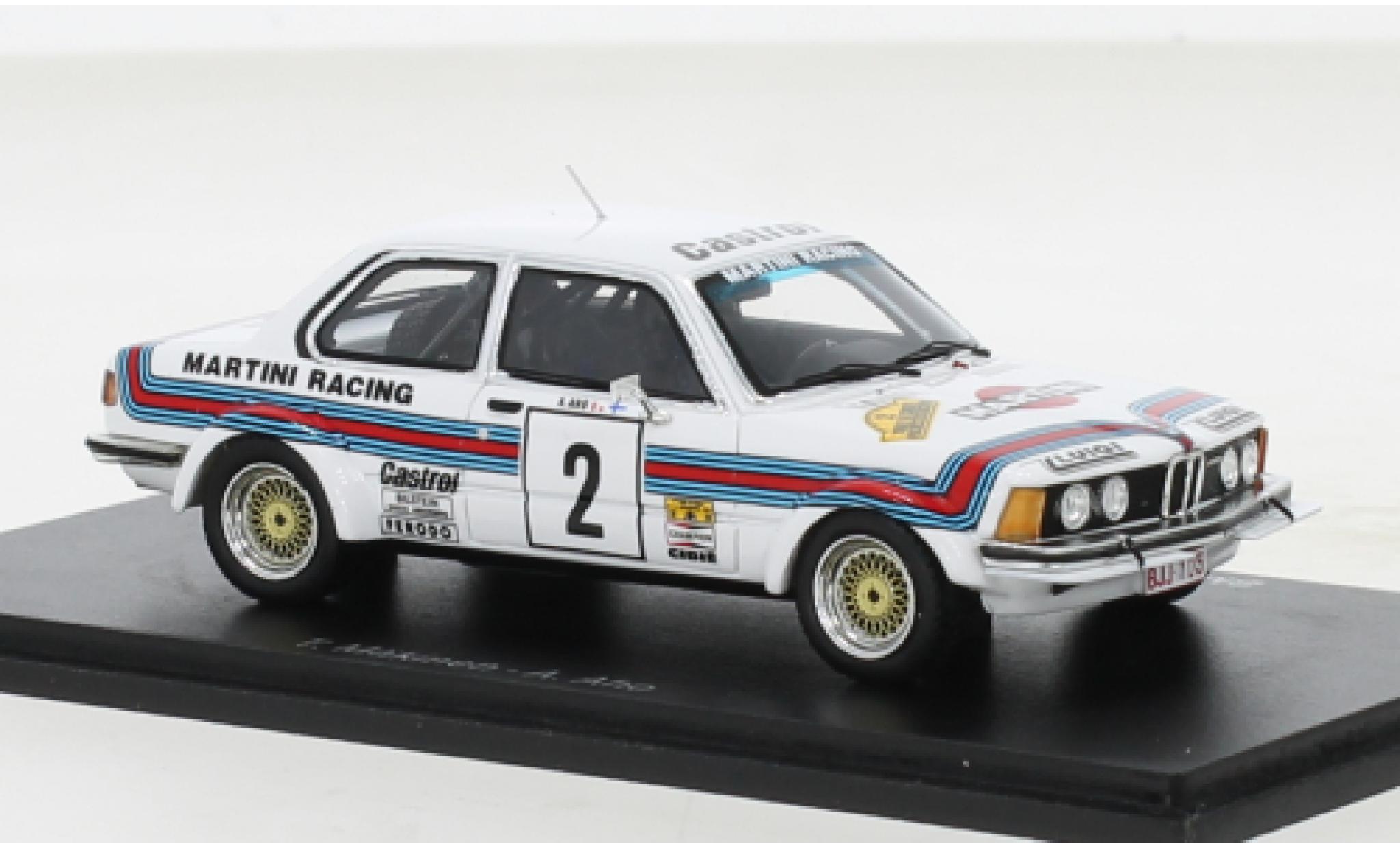 Bmw 323 1/43 Spark (E21) Gr.2 No.2 Martini Rally Condroz 1980 diecast model cars