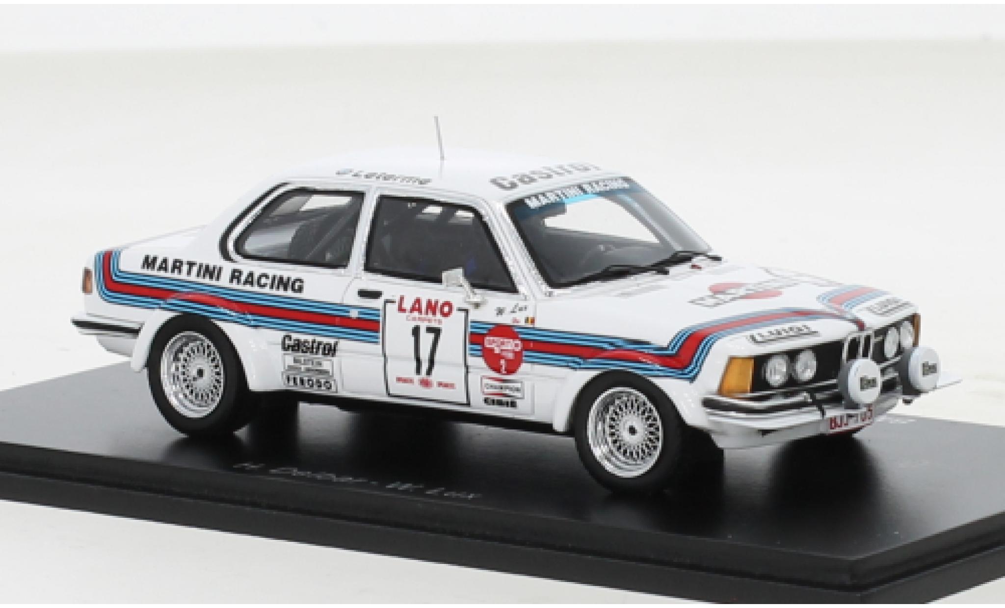 Bmw 323 1/43 Spark i (E21) Gr.2 No.17 Martini 24h Ypres 1980 diecast model cars