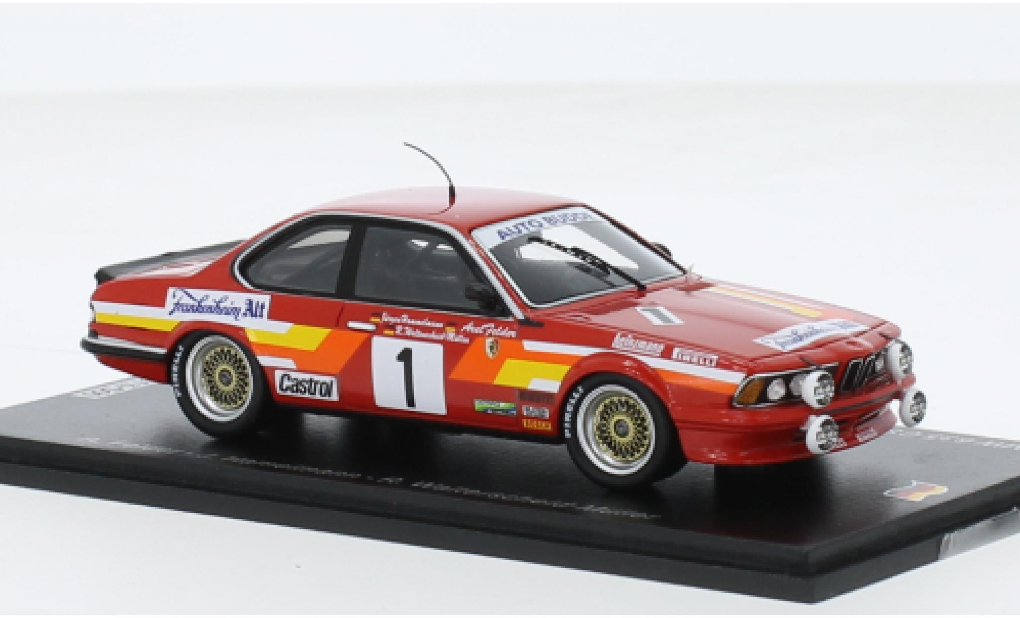 Bmw 635 1/43 Spark CSi No.1 voiture Budde Racing Team 24h Nuerburgring 1985 diecast model cars