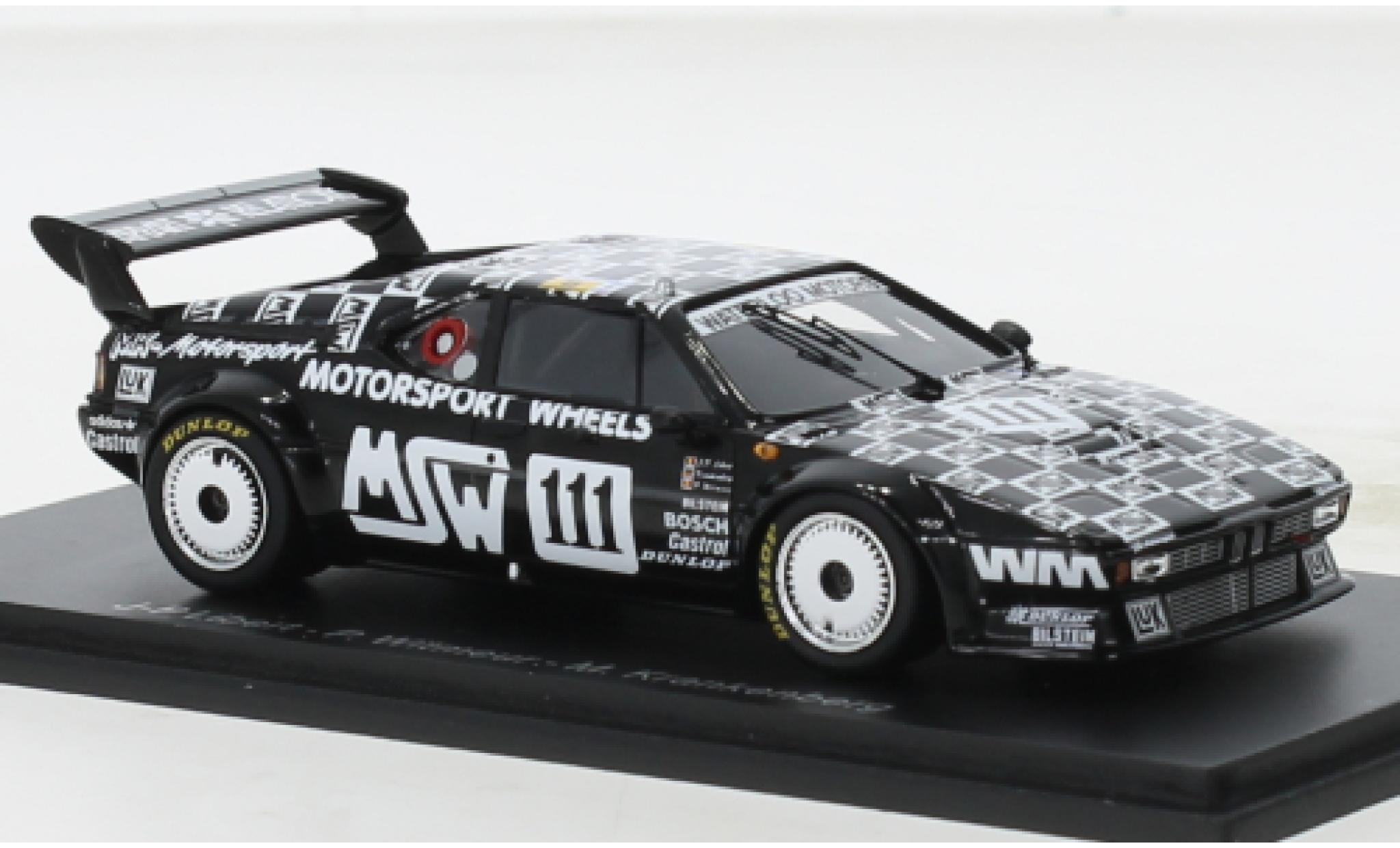 Bmw M1 1/43 Spark No.111 MK-Motorsport MSW 24h Le Mans 1986 diecast model cars