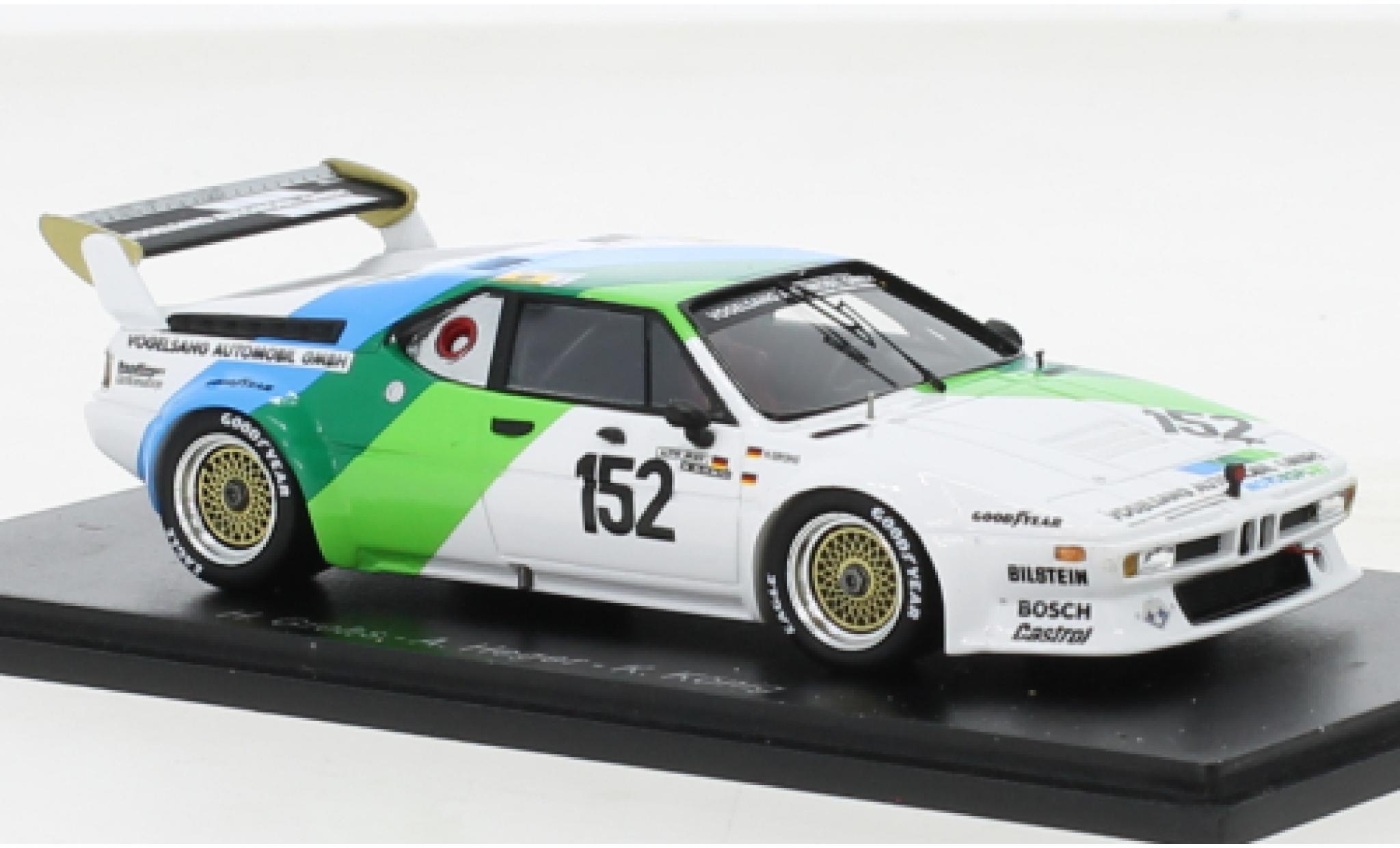 Bmw M1 1/43 Spark No.152 24h Le Mans 1985 diecast model cars