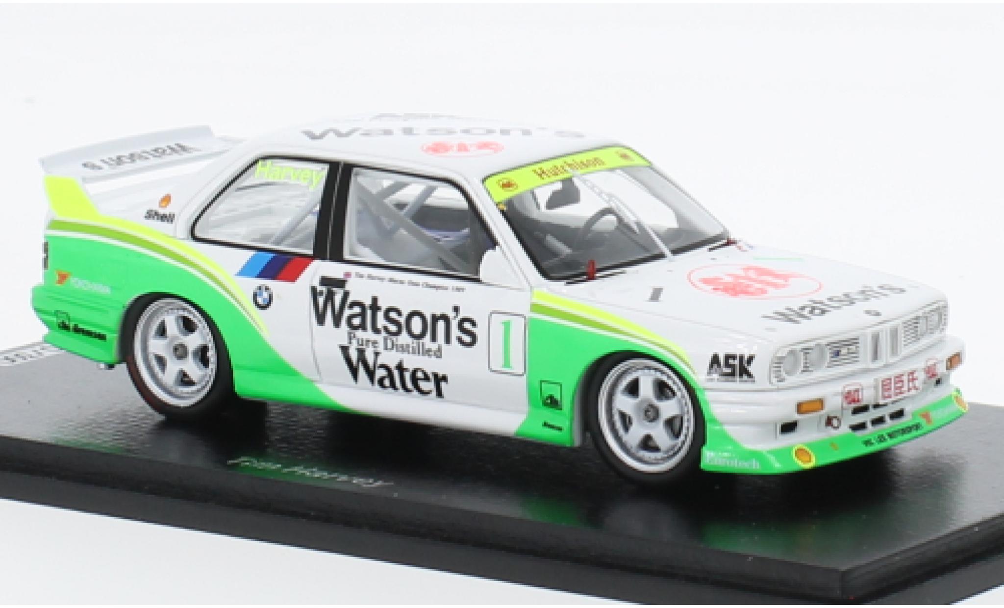 Bmw M3 1/43 Spark (E30) No.1 Watsons Macau Guia Race 1990 diecast model cars