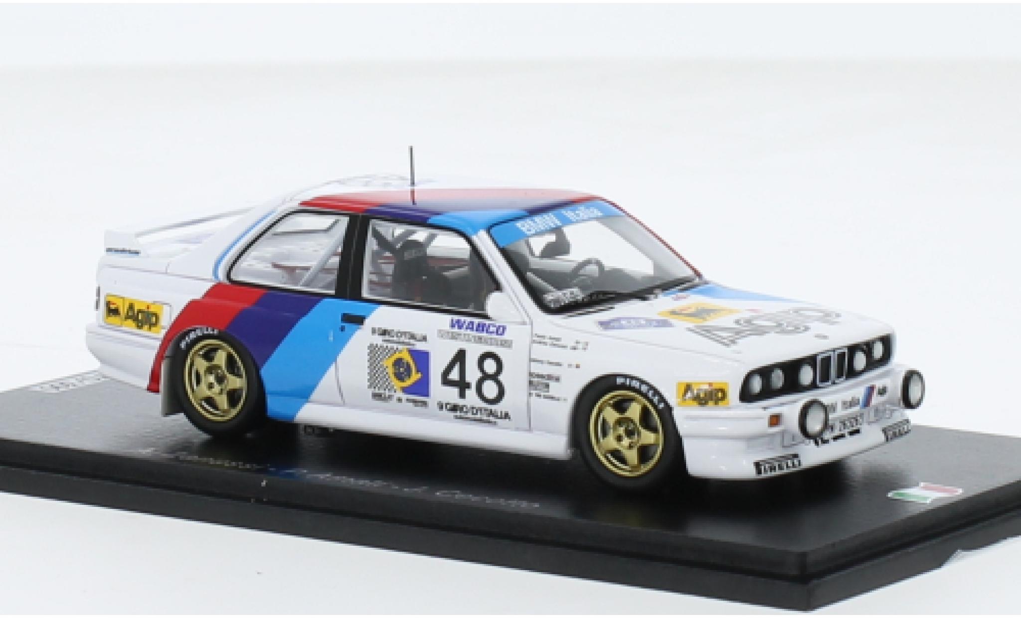 Bmw M3 1/43 Spark (E30) No.48 Prodrive Giro de Italia 1988 diecast model cars