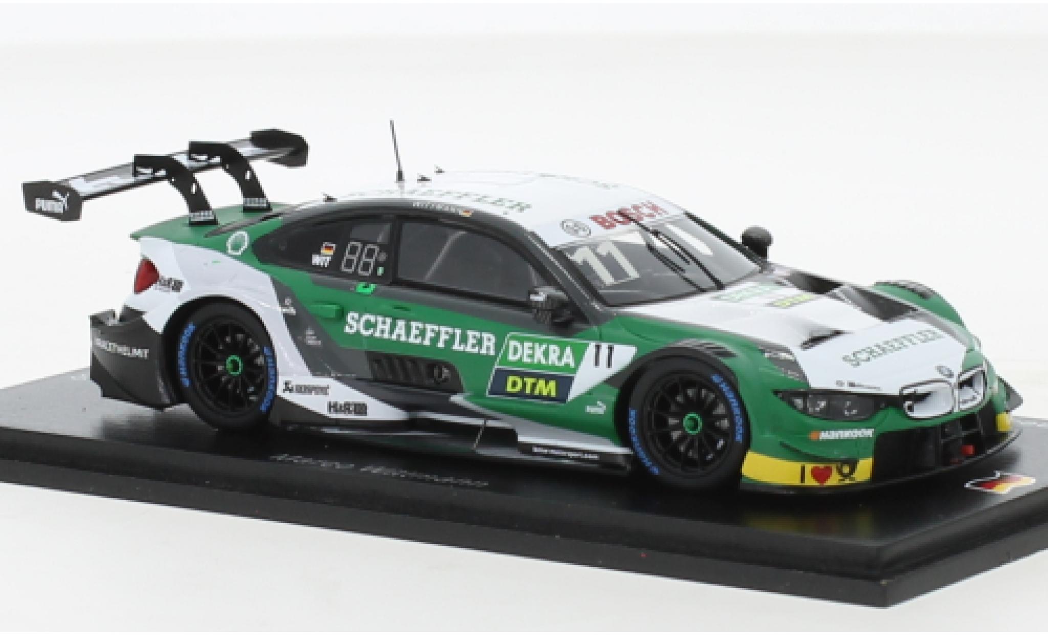 Bmw M4 1/43 Spark DTM No.11 Team RMG Schaeffler DTM Hockenheim 2019 diecast model cars