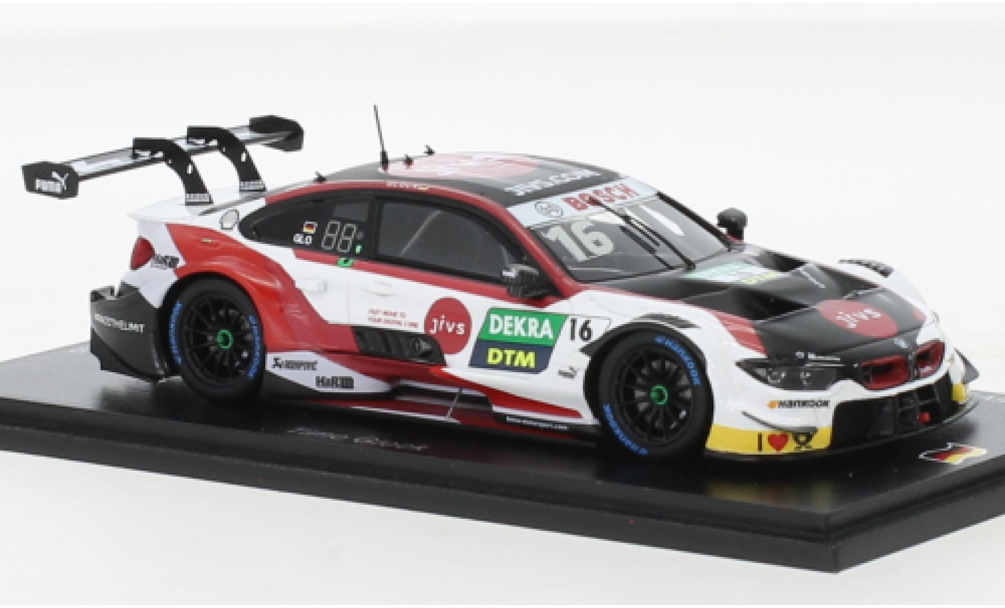 Bmw M4 1/43 Spark DTM No.16 Team RMG JiVS DTM Hockenheim 2019 diecast model cars