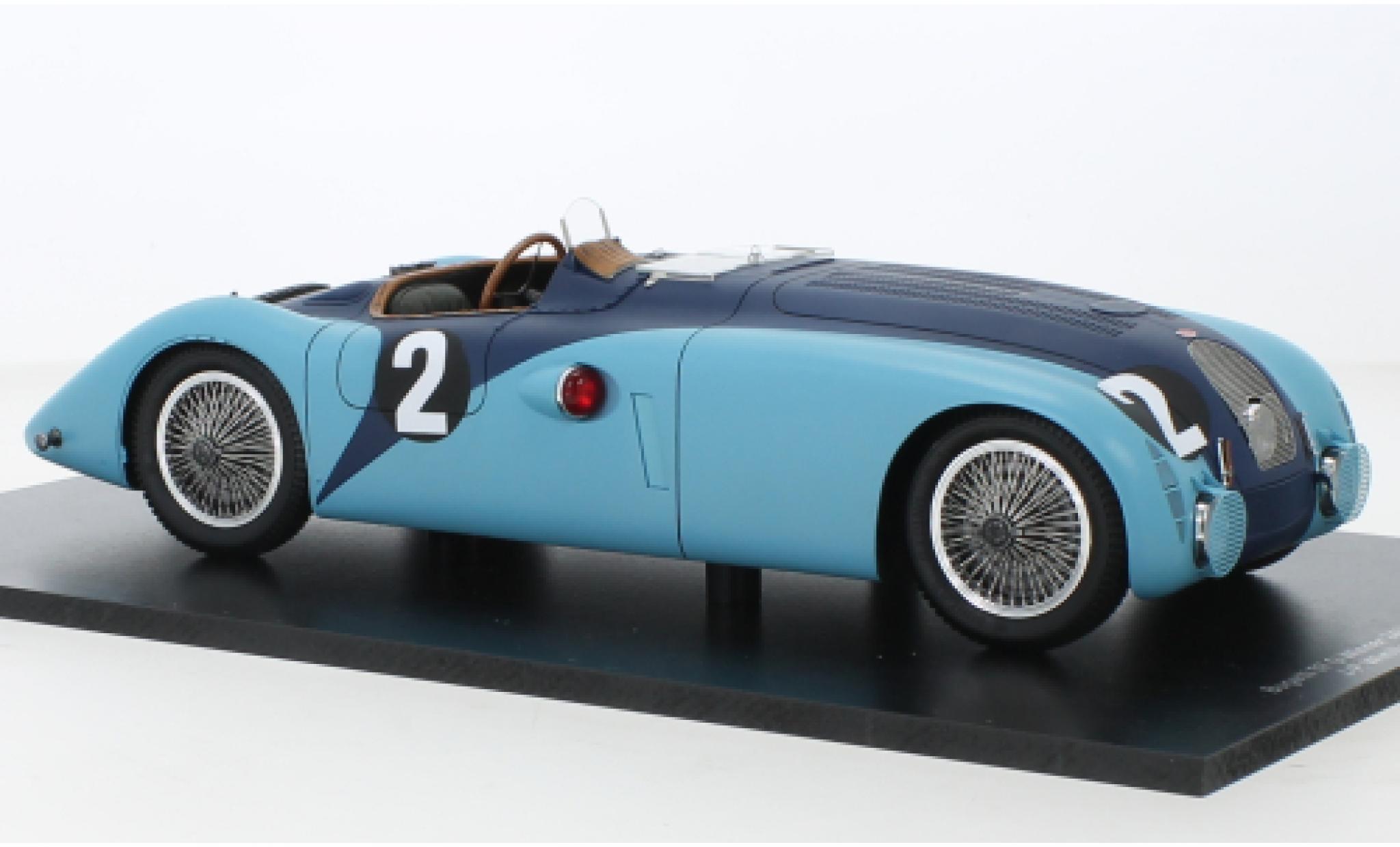 Bugatti 57 1/18 Spark G No.2 JP.WimilleR.Benoist 24h Le Mans 1937 diecast model cars