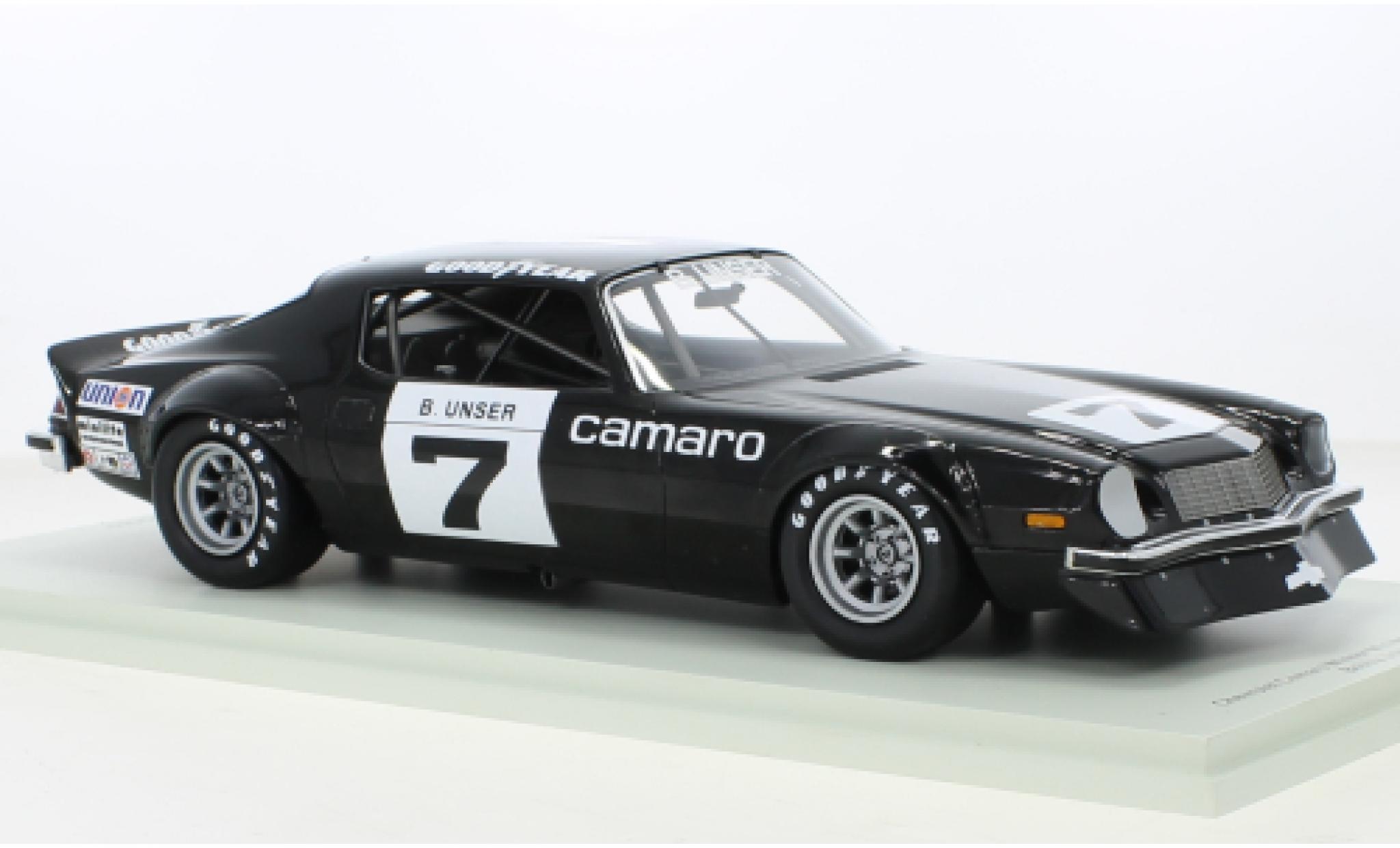 Chevrolet Camaro 1/18 Spark No.7 IROC Michigan 1974 diecast model cars