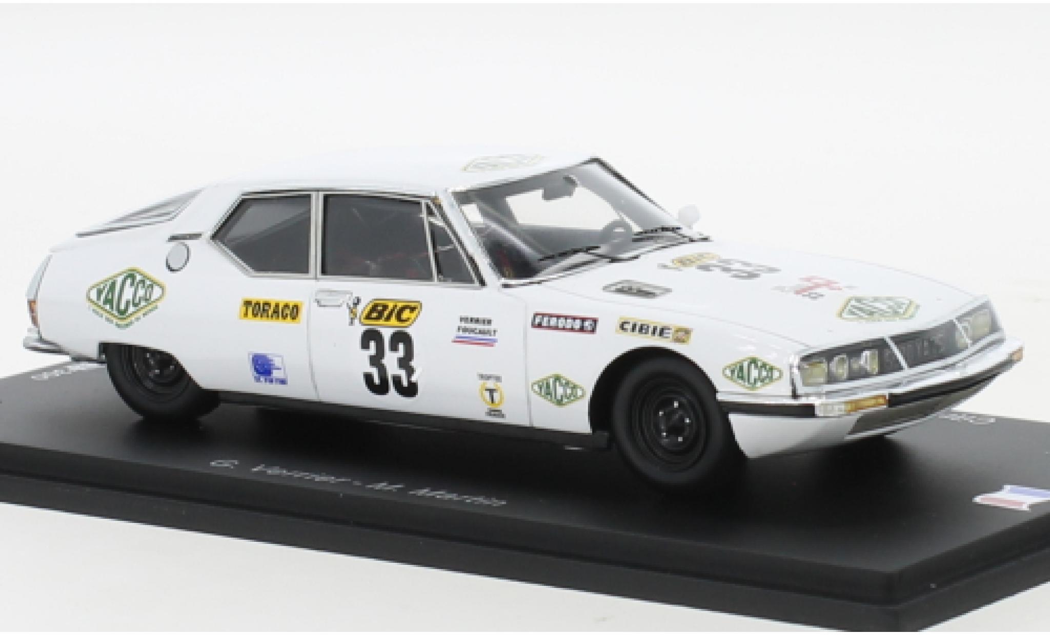 Citroen SM 1/43 Spark No.33 Tour de France Automobile 1972 diecast model cars