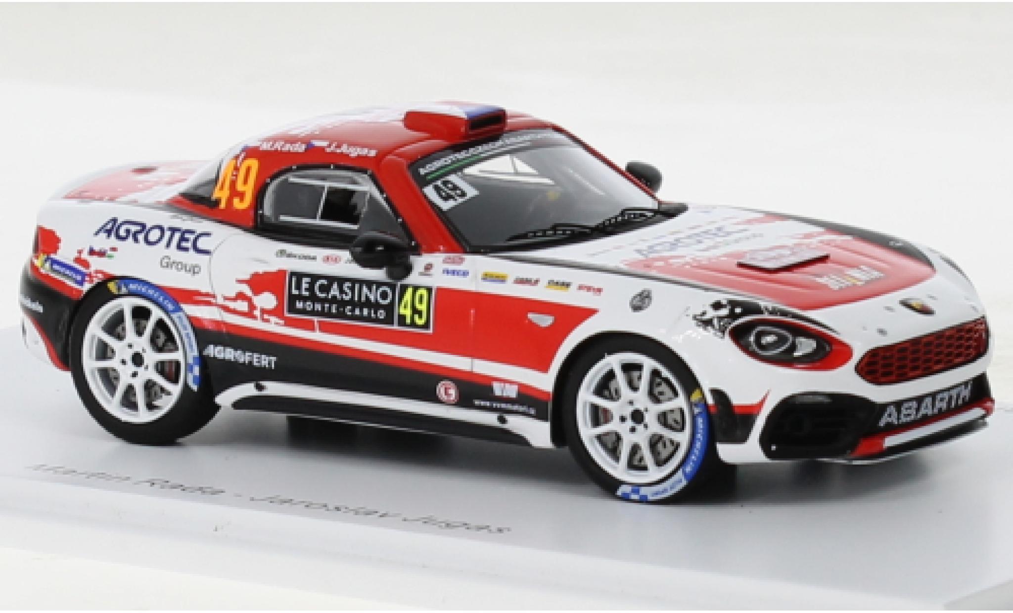 Fiat 124 1/43 Spark Rally RGT No.49 Rally WM Rally Monte Carlo 2022 diecast model cars