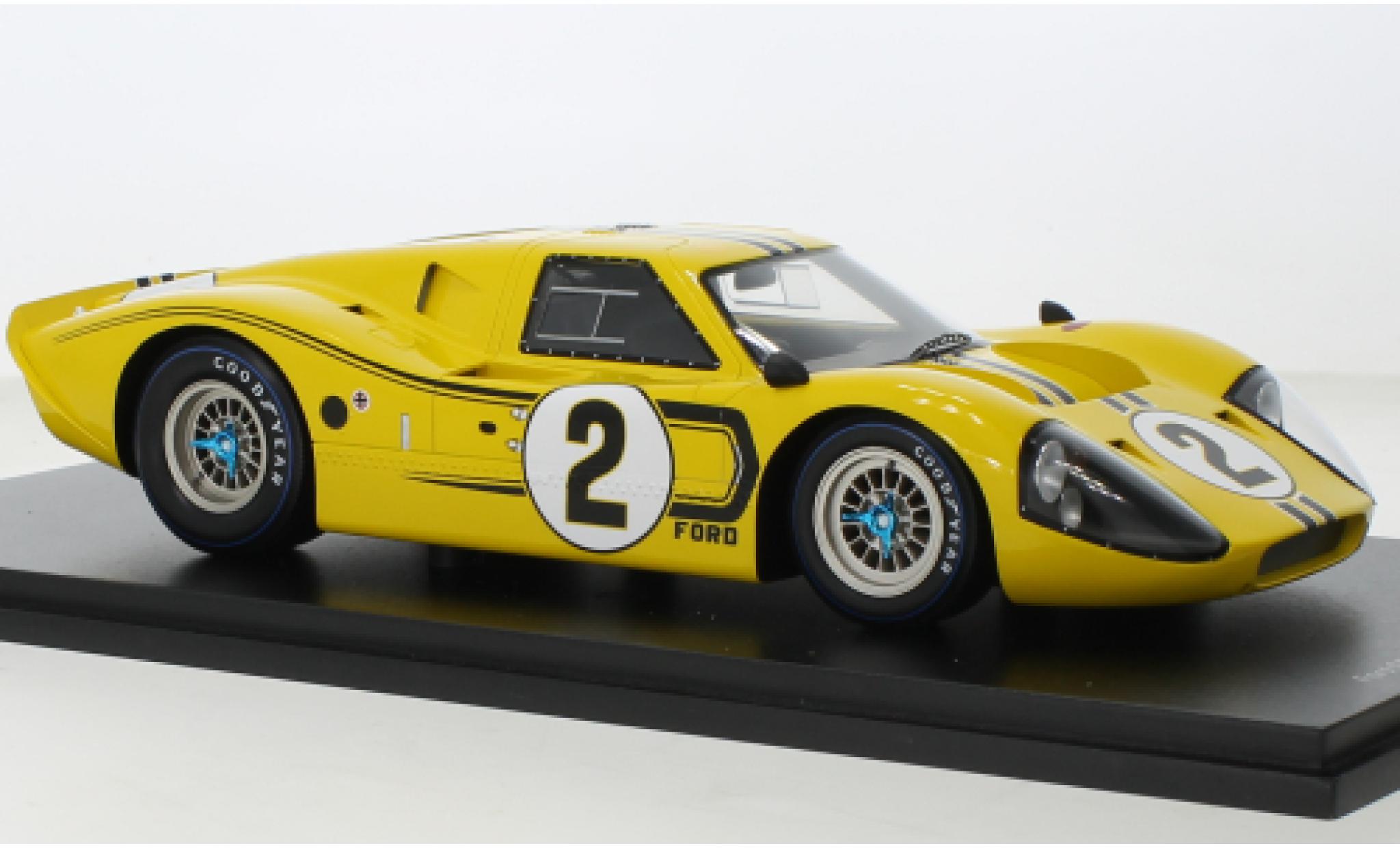 Ford GT40 1/18 Spark Mk IV No.2 24h Le Mans 1967 diecast model cars