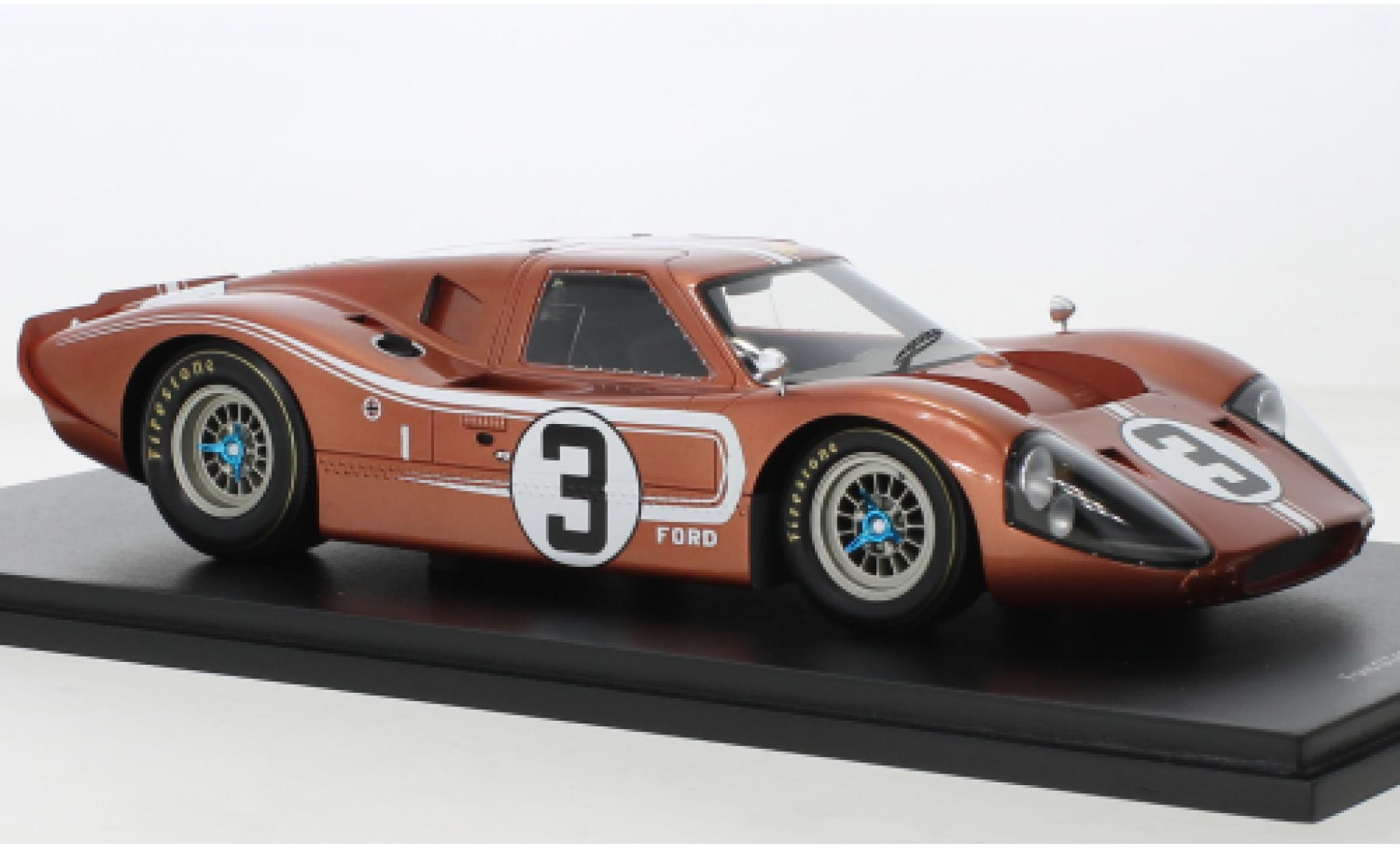 Ford GT40 1/43 Spark Mk IV RHD No.3 24h Le Mans 1967 diecast model cars