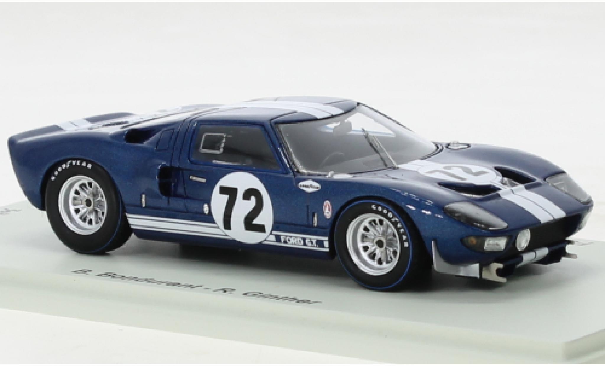 Ford GT40 1/43 Spark No.72 2000km Daytona 1965 diecast model cars