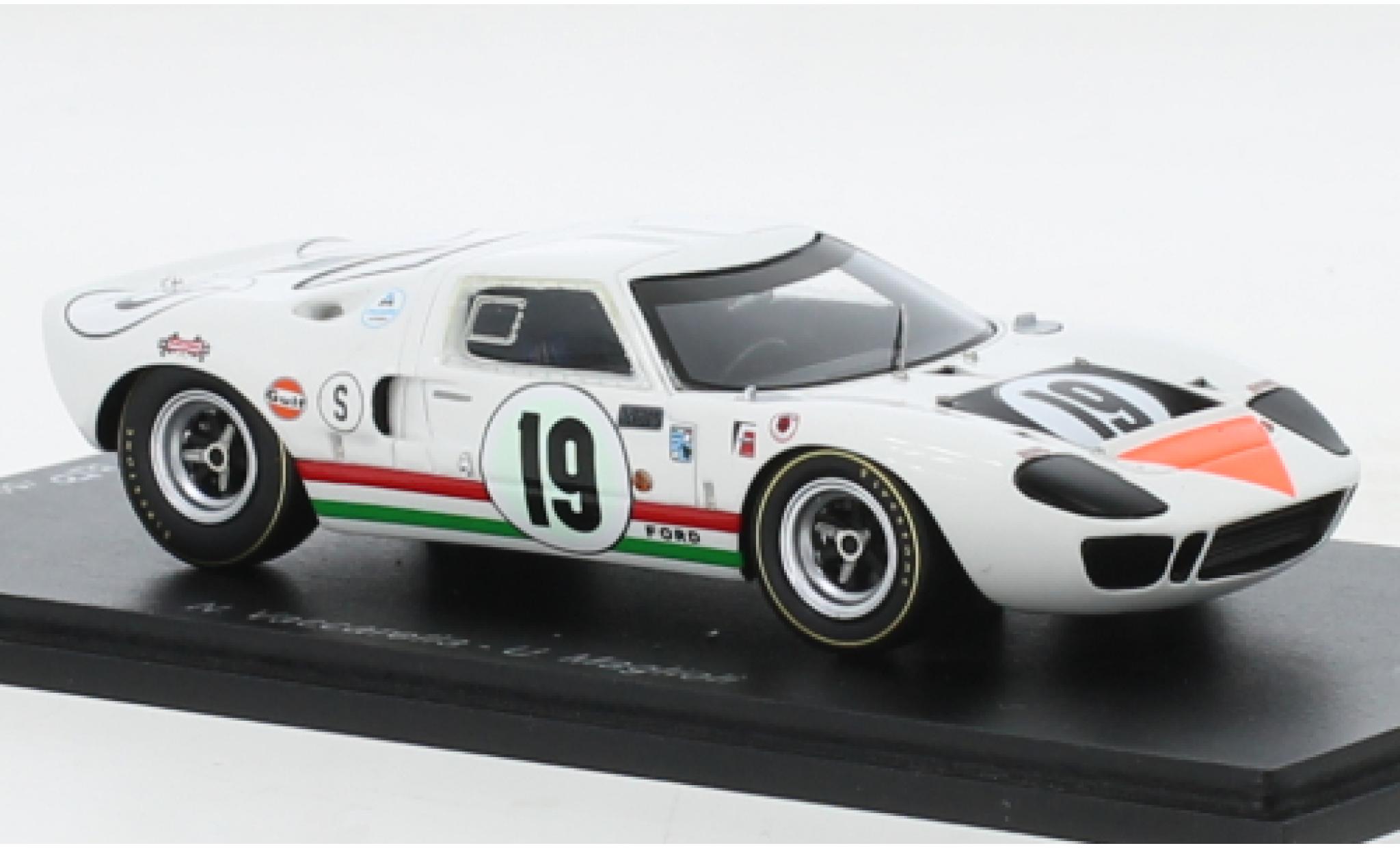 Ford GT40 1/43 Spark RHD No.19 12h Sebring 1967 diecast model cars
