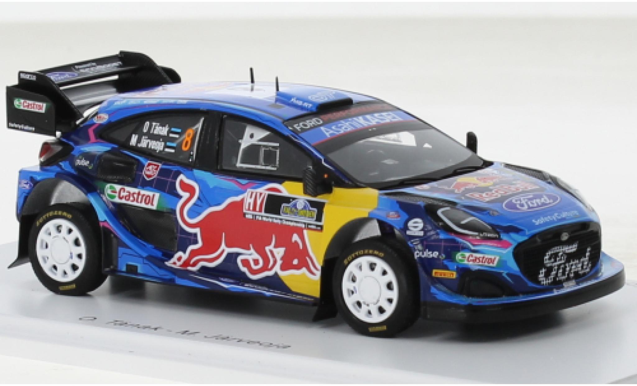 Ford Puma 1/43 Spark Rally 1 No.8 M-Sport World Rally Team Rally WM Rally Su&egrave;de 2023 diecast model cars
