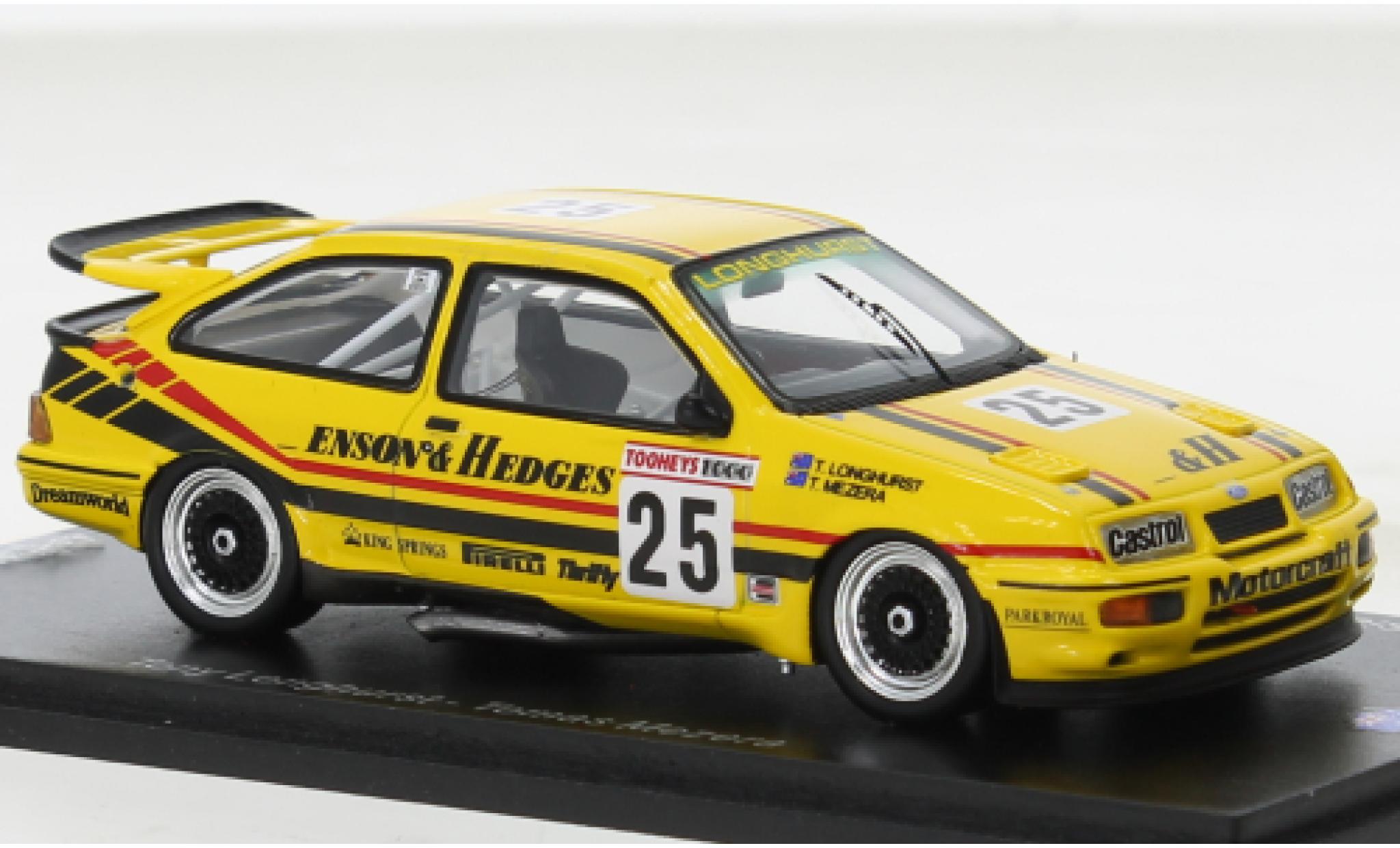 Ford Sierra 1/43 Spark RS 500 Cosworth RHD No.25 Benson & Hedges Bathurst 1000 1988 diecast model cars